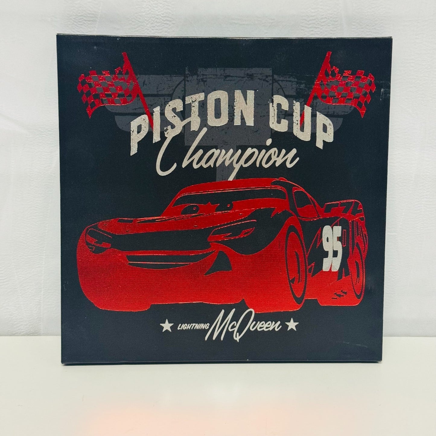 Disney Pixar Cars - WALL ART CANVAS PRINTS JACKSON STORM MCQUEEN - 1:55 Diecast