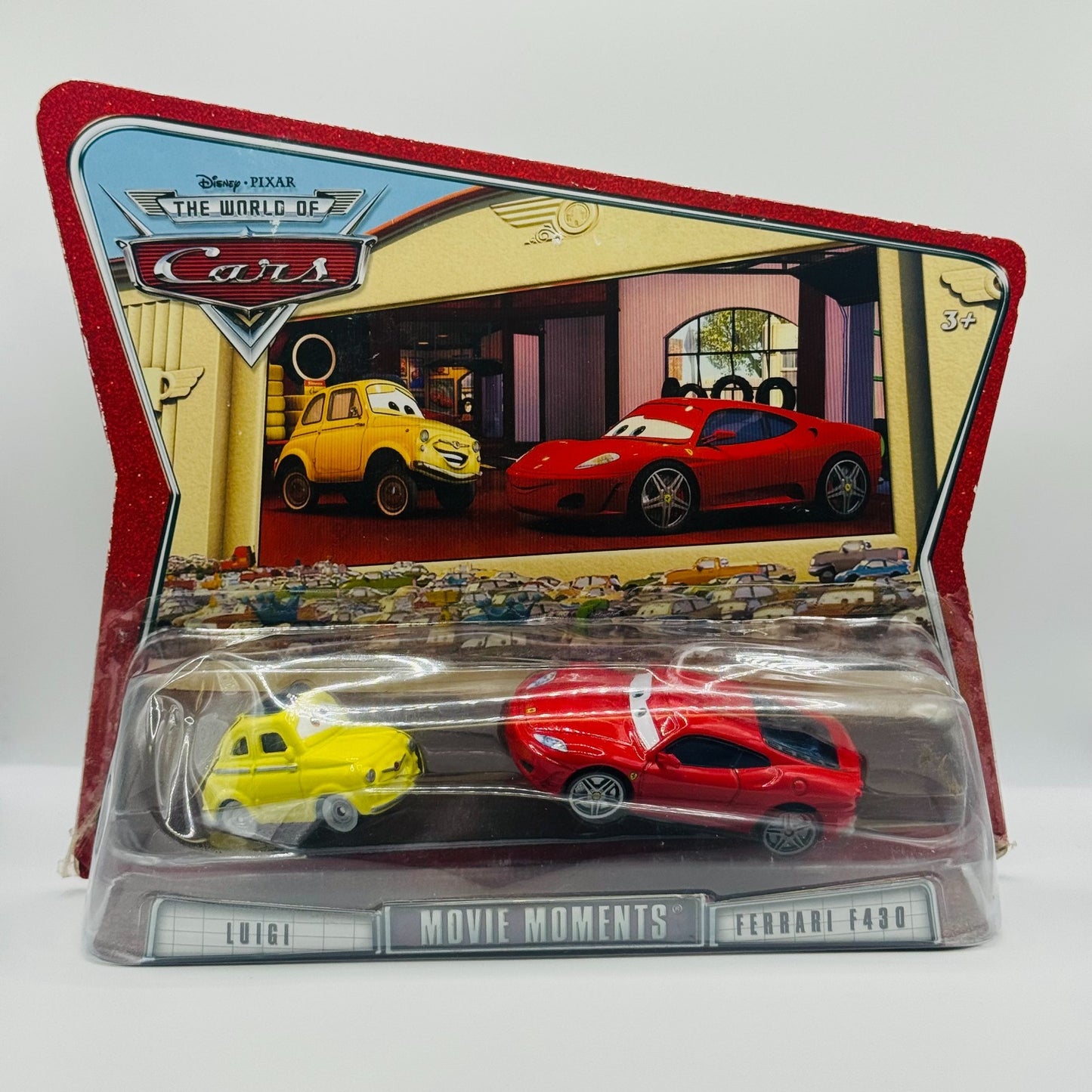 Disney Pixar Cars - LUIGI & FERRARI F430 MICHAEL World of Cars - 1:55 Diecast