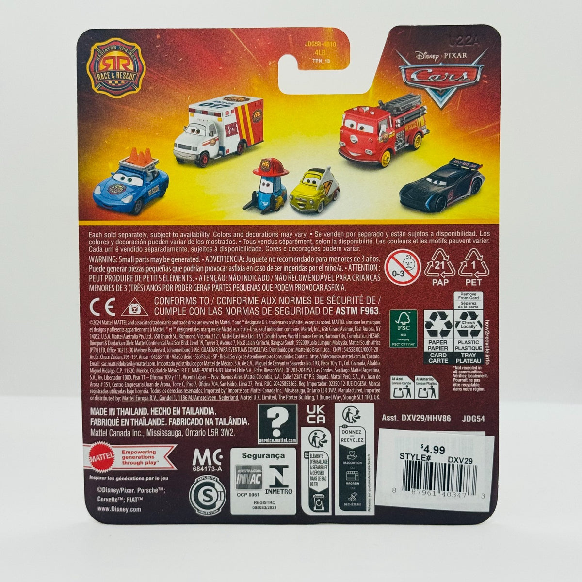 Disney Pixar Cars - RACE & RESCUE JEFF GORVETTE 2025 - 1:55 Diecast