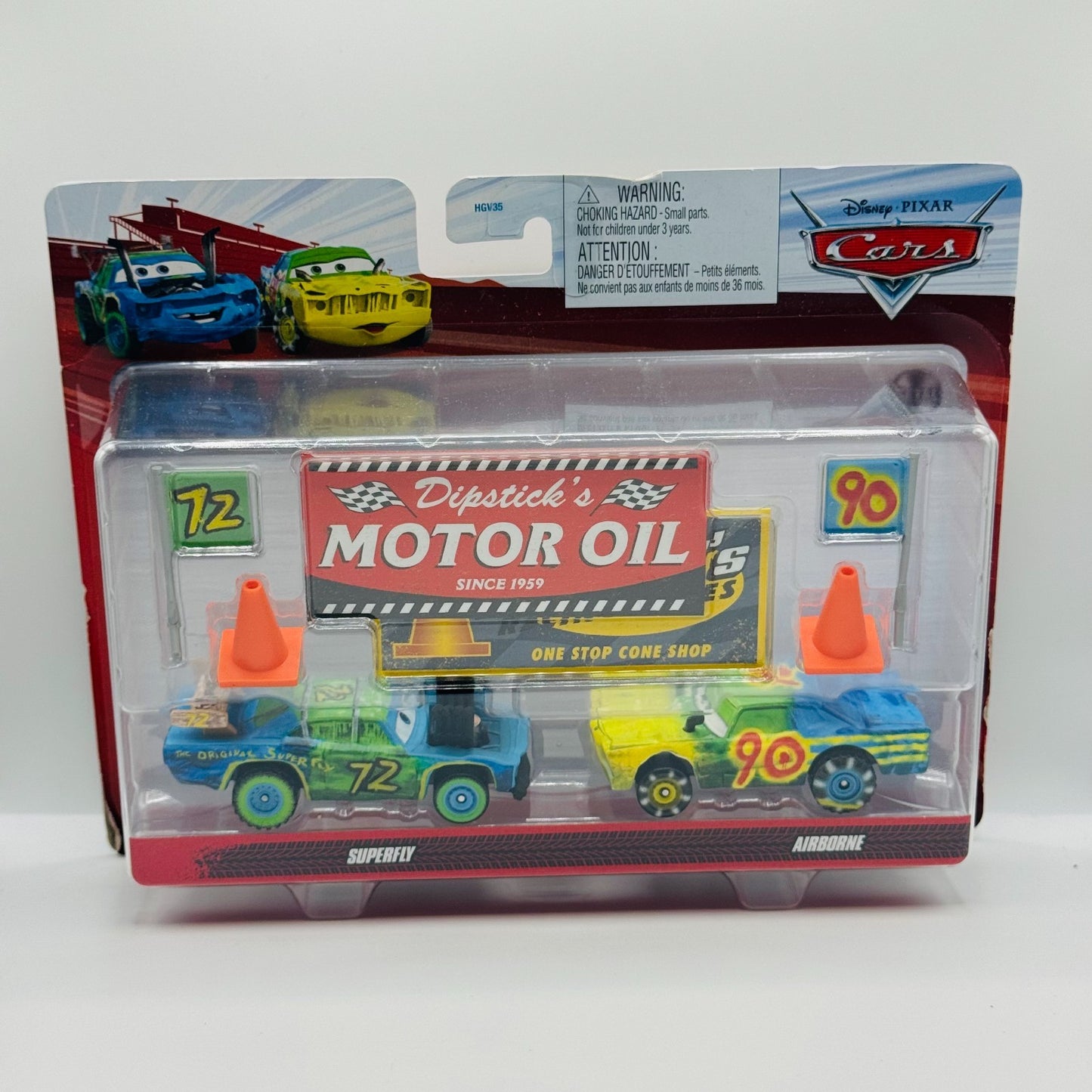 Disney Pixar Cars - ACCESSORY AIRBORNE & SUPERFLY Thunder Hollow - 1:55 Diecast