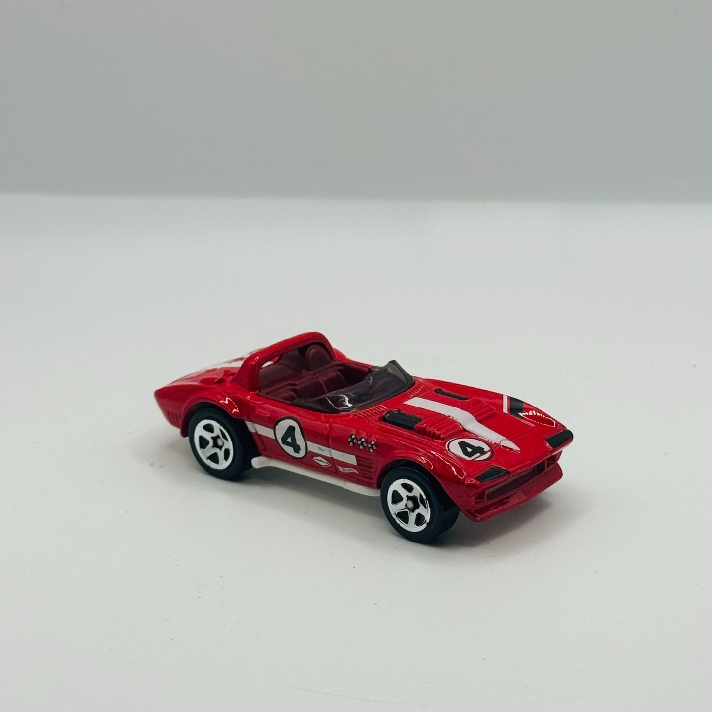 Hot Wheels - RED CORVETTE GRAND SPORT ROADSTER Then & Now 2 - 1:64 Scale Diecast