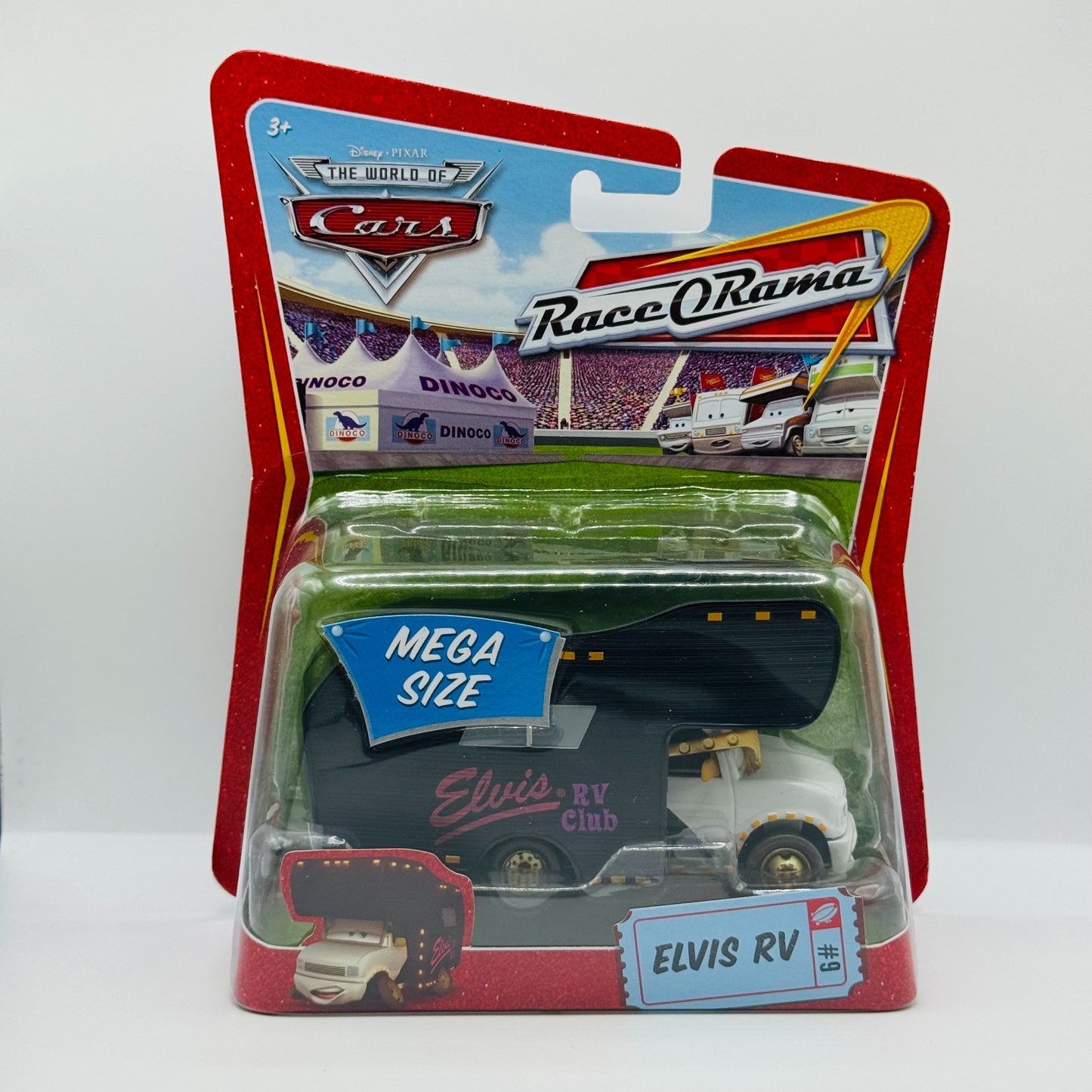 Disney Pixar Cars - ELVIS RV MEGA SIZE Race O Rama 2009 - 1:55 Diecast