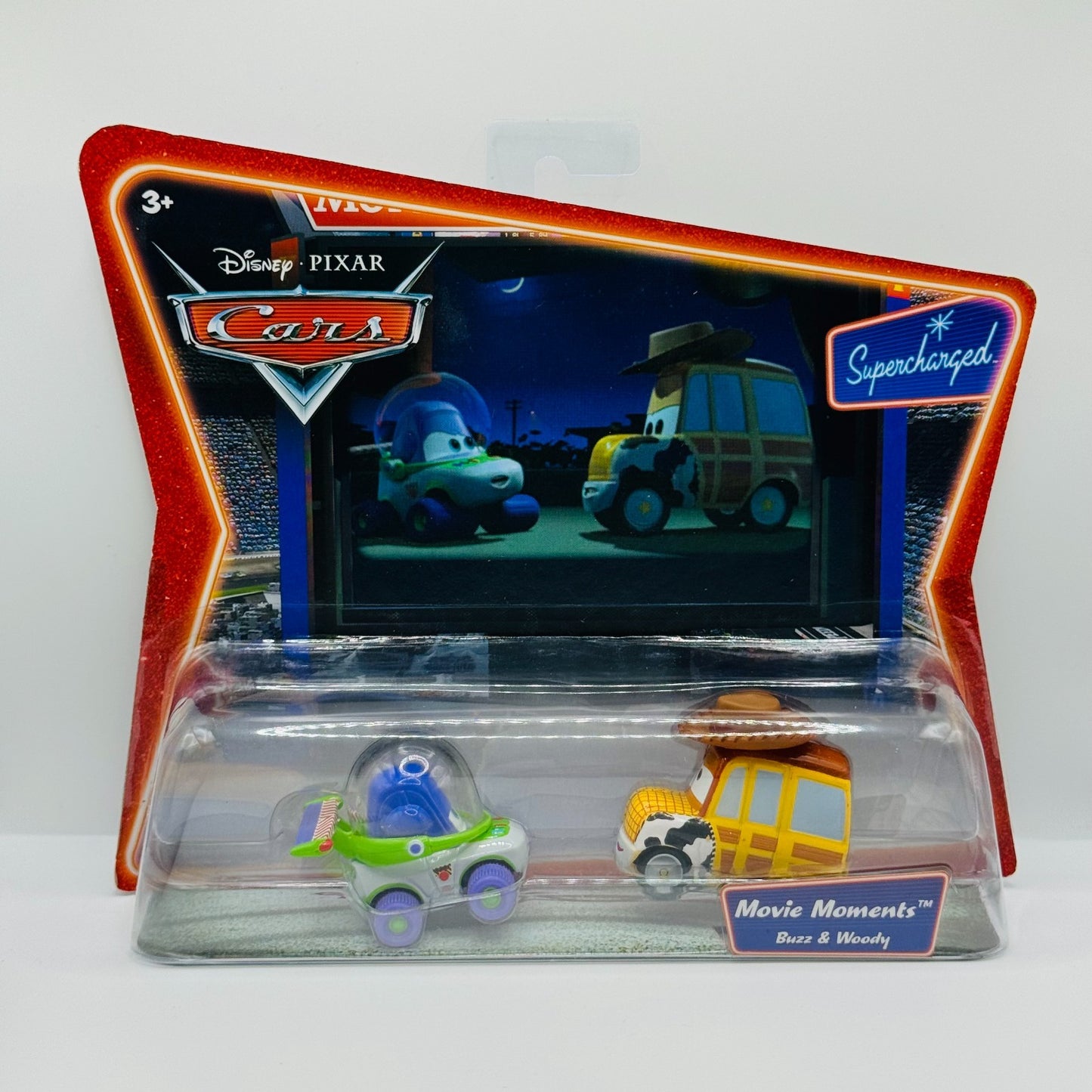 Disney Pixar Cars - BUZZ & WOODY TOY STORY Supercharged 2007 - 1:55 Diecast