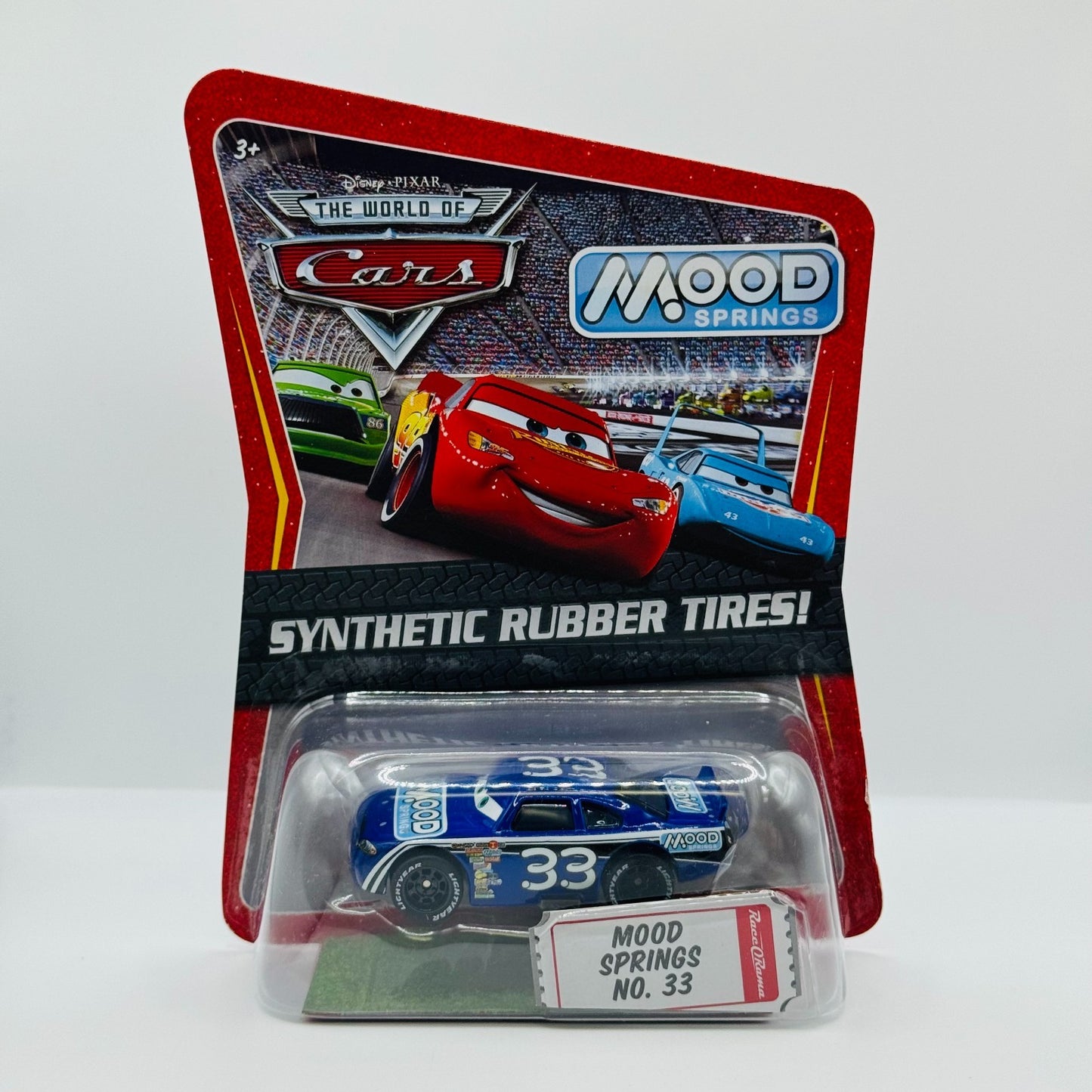 Disney Pixar Cars - MOOD SPRINGS CHUCK ARMSTRONG RUBBER TIRES 2009- 1:55 Diecast