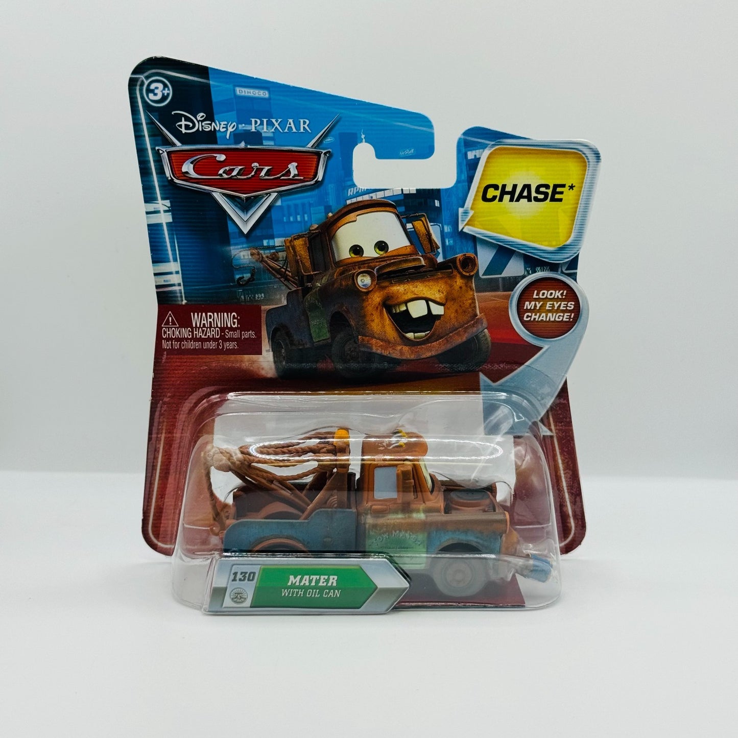 Disney Pixar Cars - MATER WITH OIL CAN LENTICULAR Chase 2010 - 1:55 Diecast