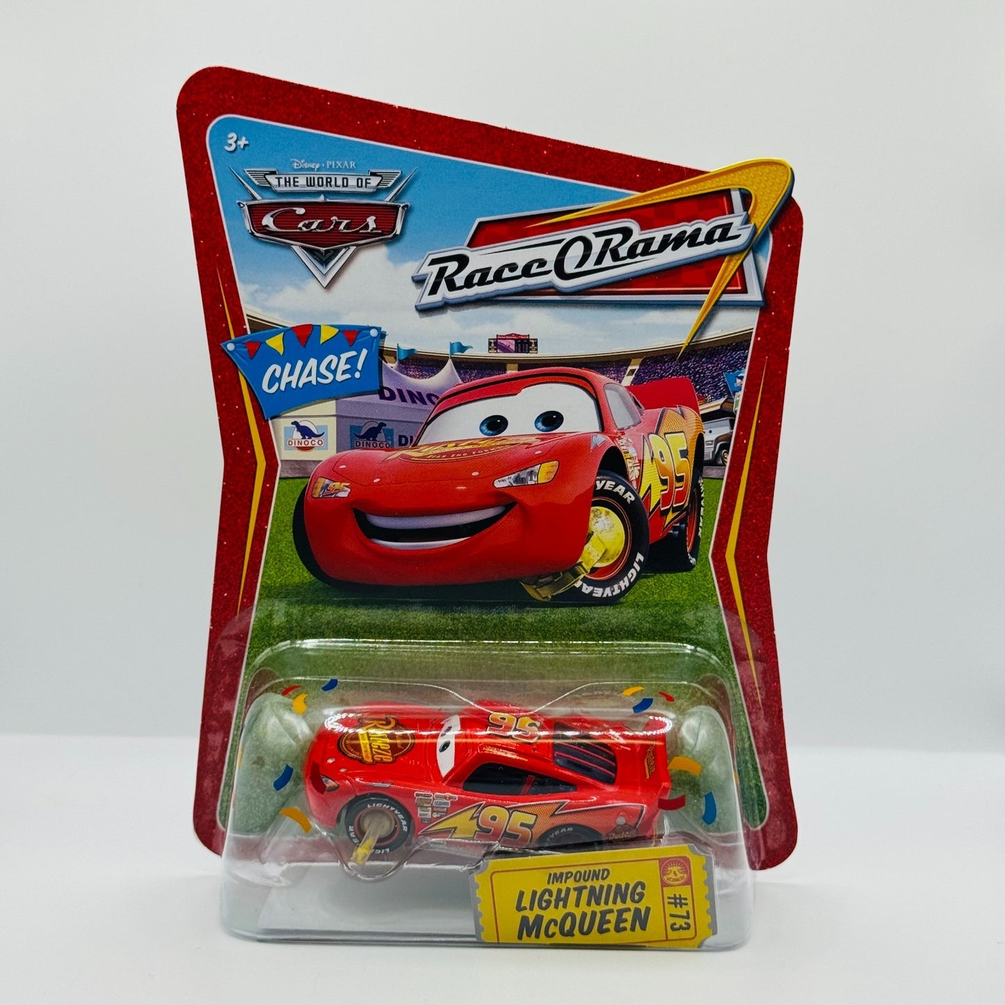 Disney Pixar Cars - IMPOUND LIGHTNING MCQUEEN BOOT Race O Rama 2009 1:55 Diecast
