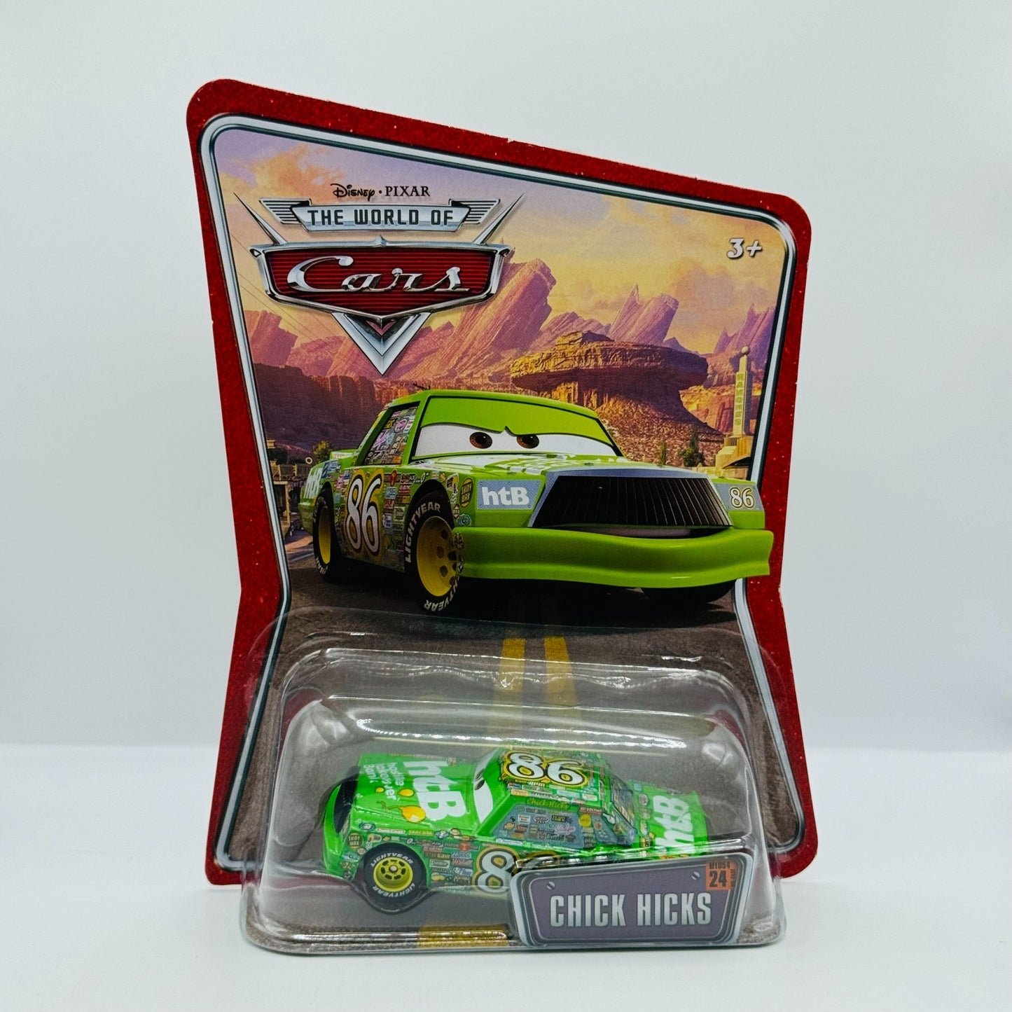 Disney Pixar Cars - CHICK HICKS HTB World Of Cars 2008 - 1:55 Diecast