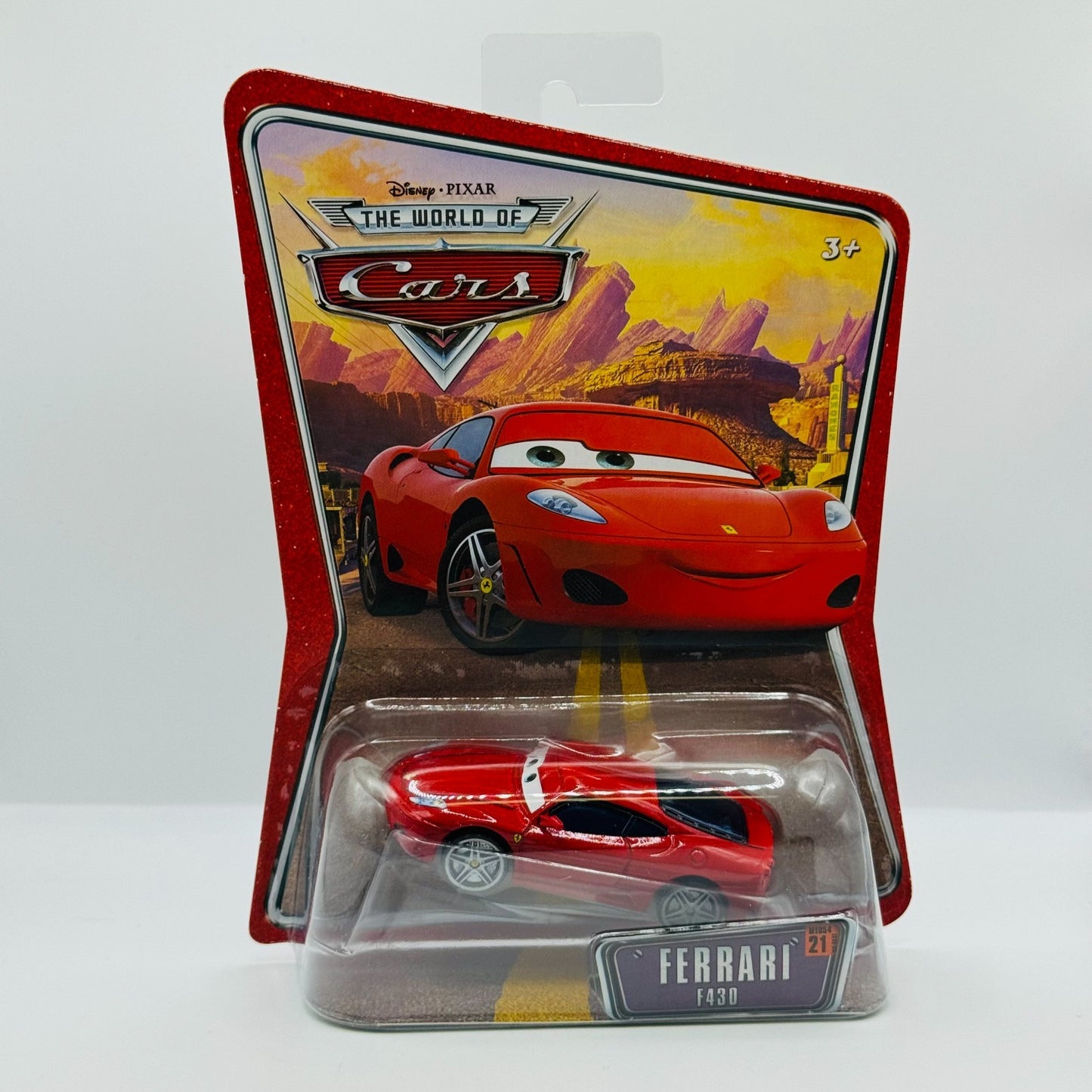 Disney Pixar Cars - FERRARI F430 MICHAEL World Of Cars 2008 - 1:55 Diecast