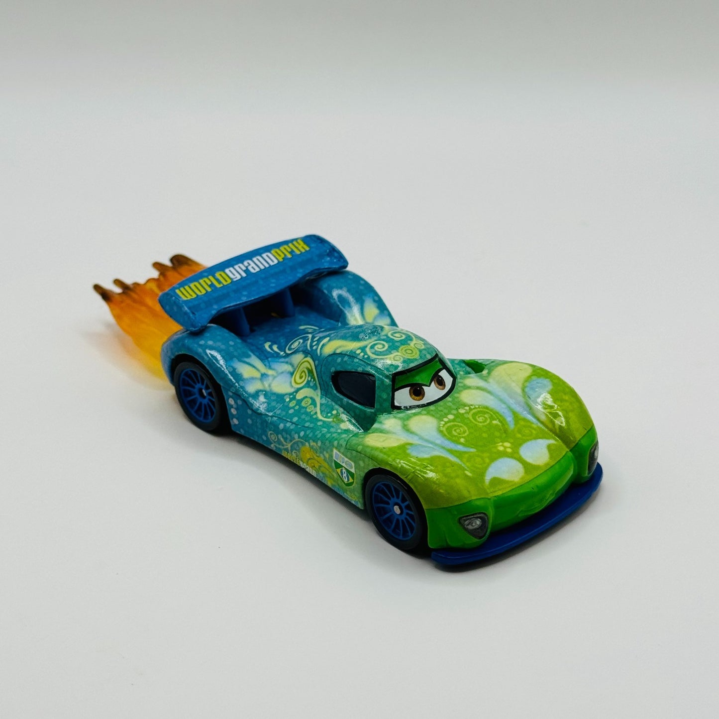 Disney Pixar Cars - CARLA VELOSO WITH FLAMES WGP - 1:55 Diecast