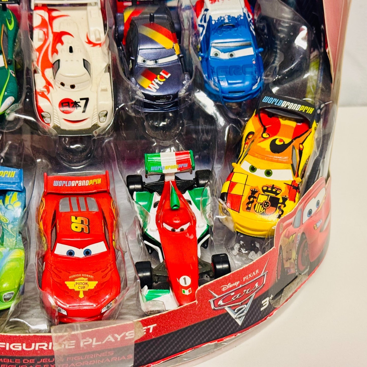 Disney Pixar Cars CARS 2 WORLD GRAND PRIX RACERS FIGURINE SET 1:55 Scale Plastic