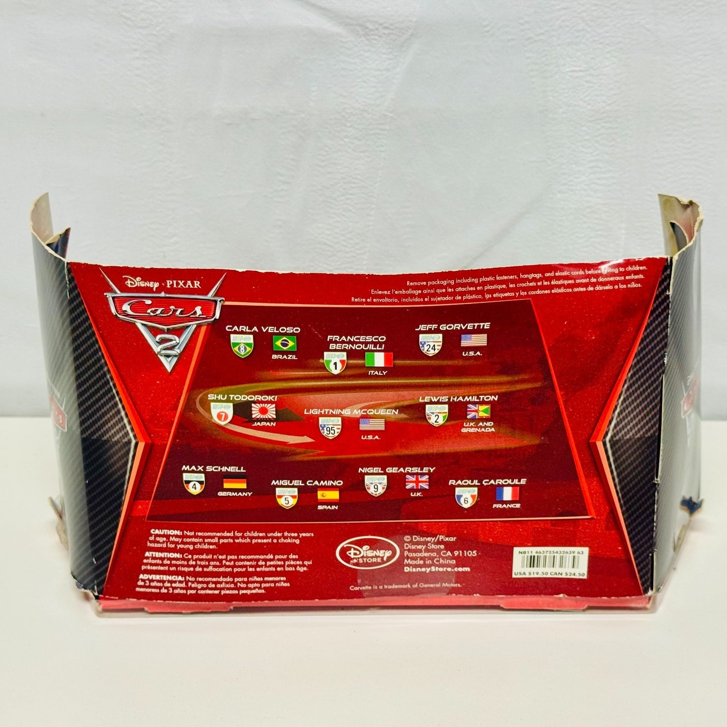 Disney Pixar Cars CARS 2 WORLD GRAND PRIX RACERS FIGURINE SET 1:55 Scale Plastic