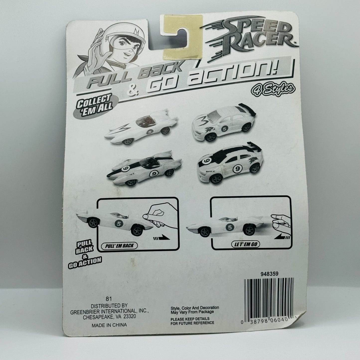 SPEED RACER - PULL BACK & GO ACTION! RACER X #9 - Rand