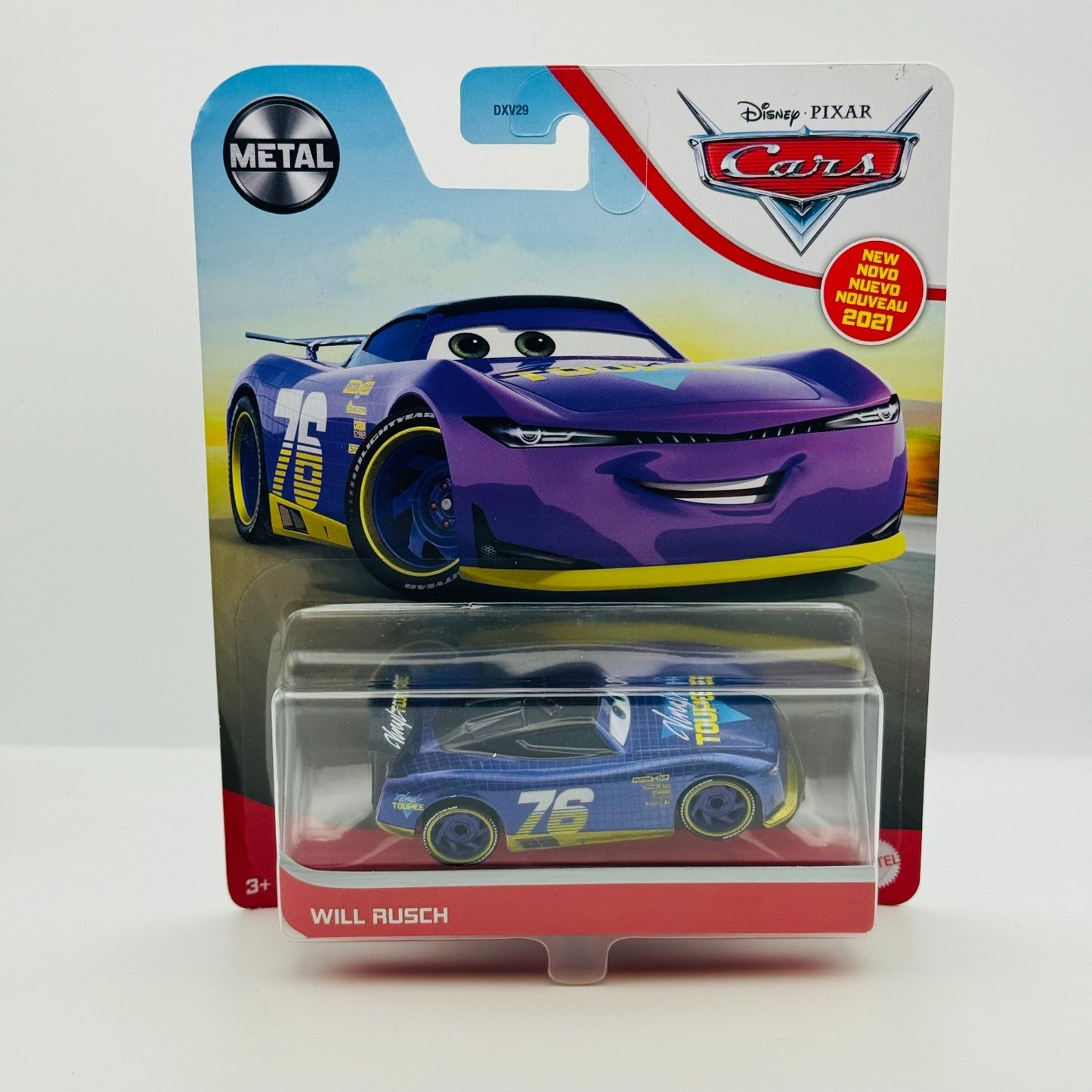 Disney Pixar Cars - VINYL TOUPEE WILL RUSCH Next Gen 2021 - 1:55 Diecast
