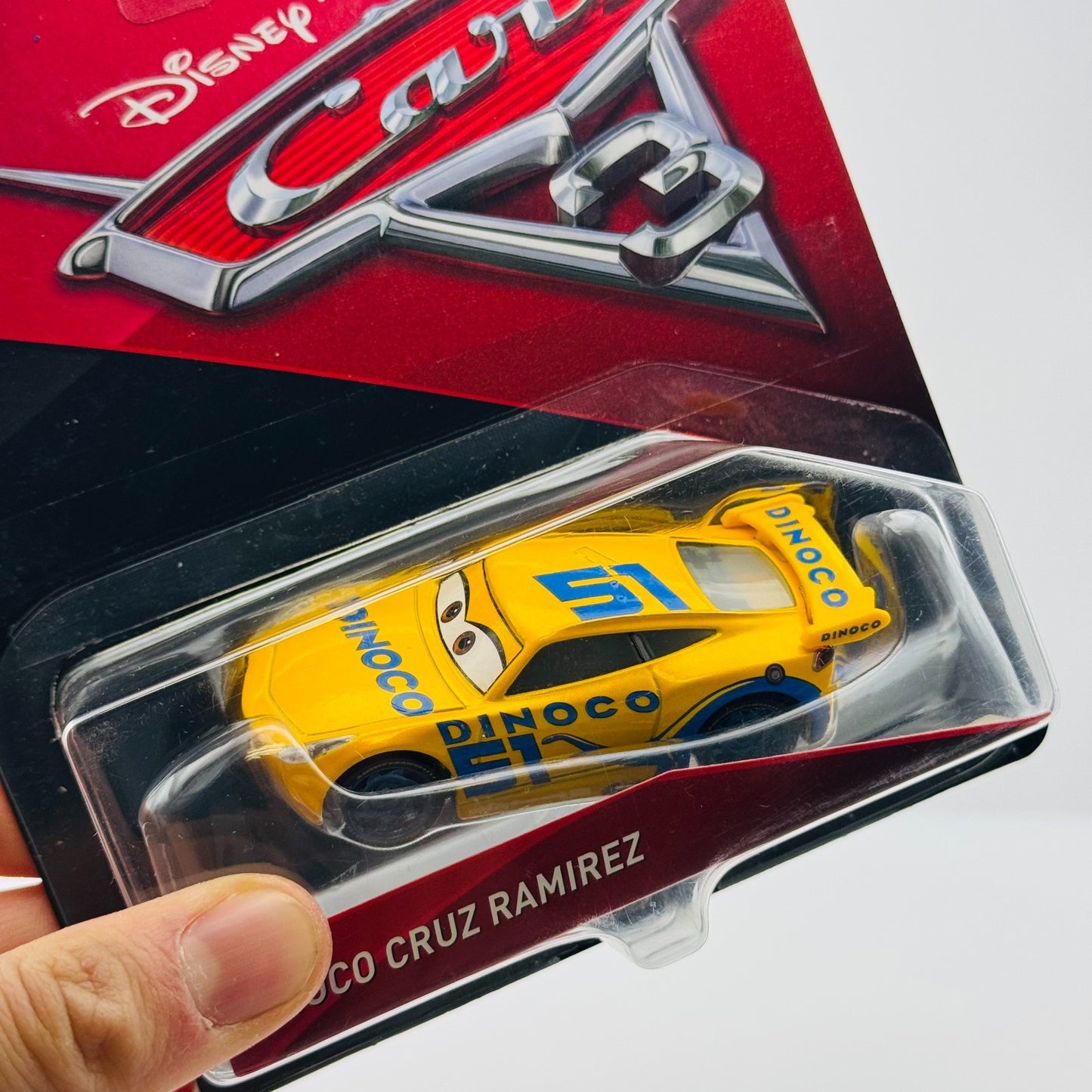 Disney Pixar Cars - DINOCO CRUZ RAMIREZ V1 Black Outline 2017 1:55 Diecast TAPED