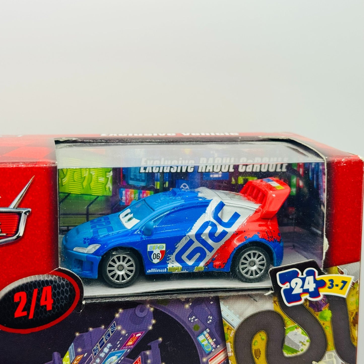 Disney Pixar Cars - COLLECT & CONNECT PUZZLE SILVER RAOUL CAROULE 1:55 Diecast