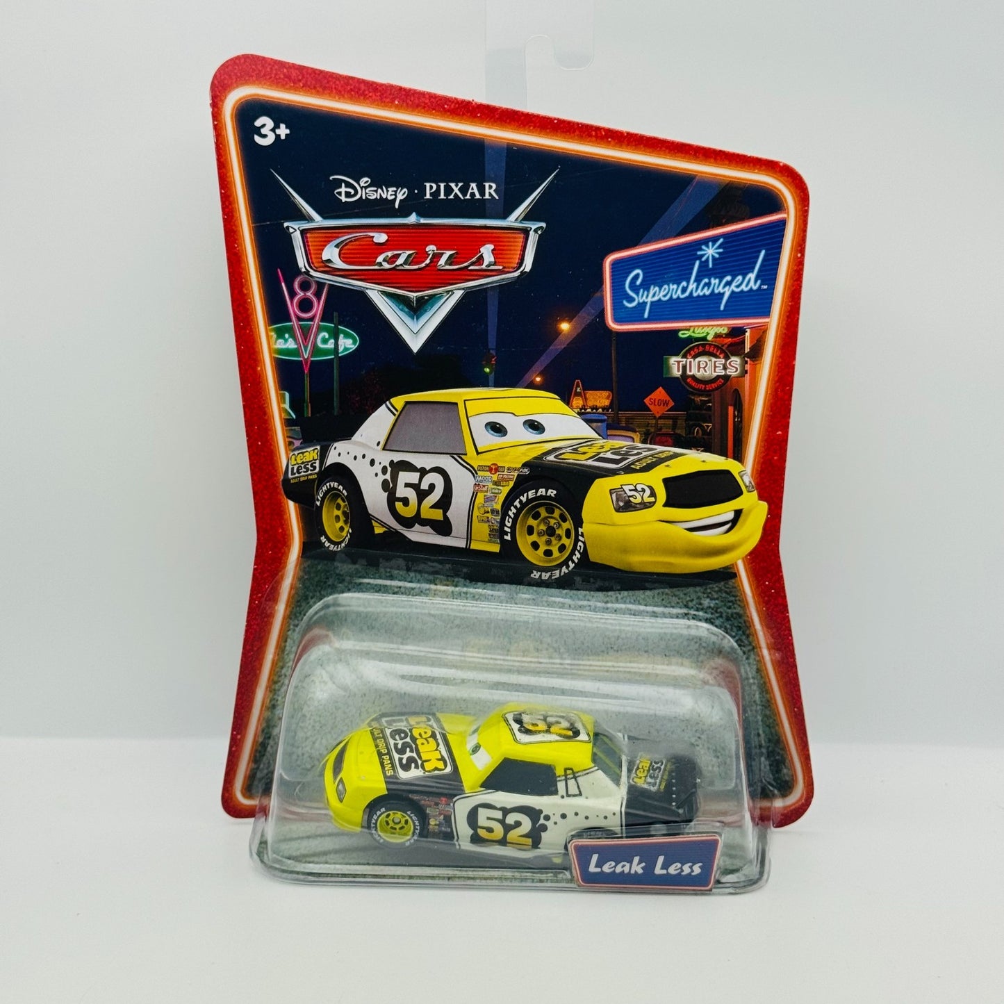 Disney Pixar Cars - LEAK LESS CLAUDE SCRUGGS Supercharged 2007 - 1:55 Diecast