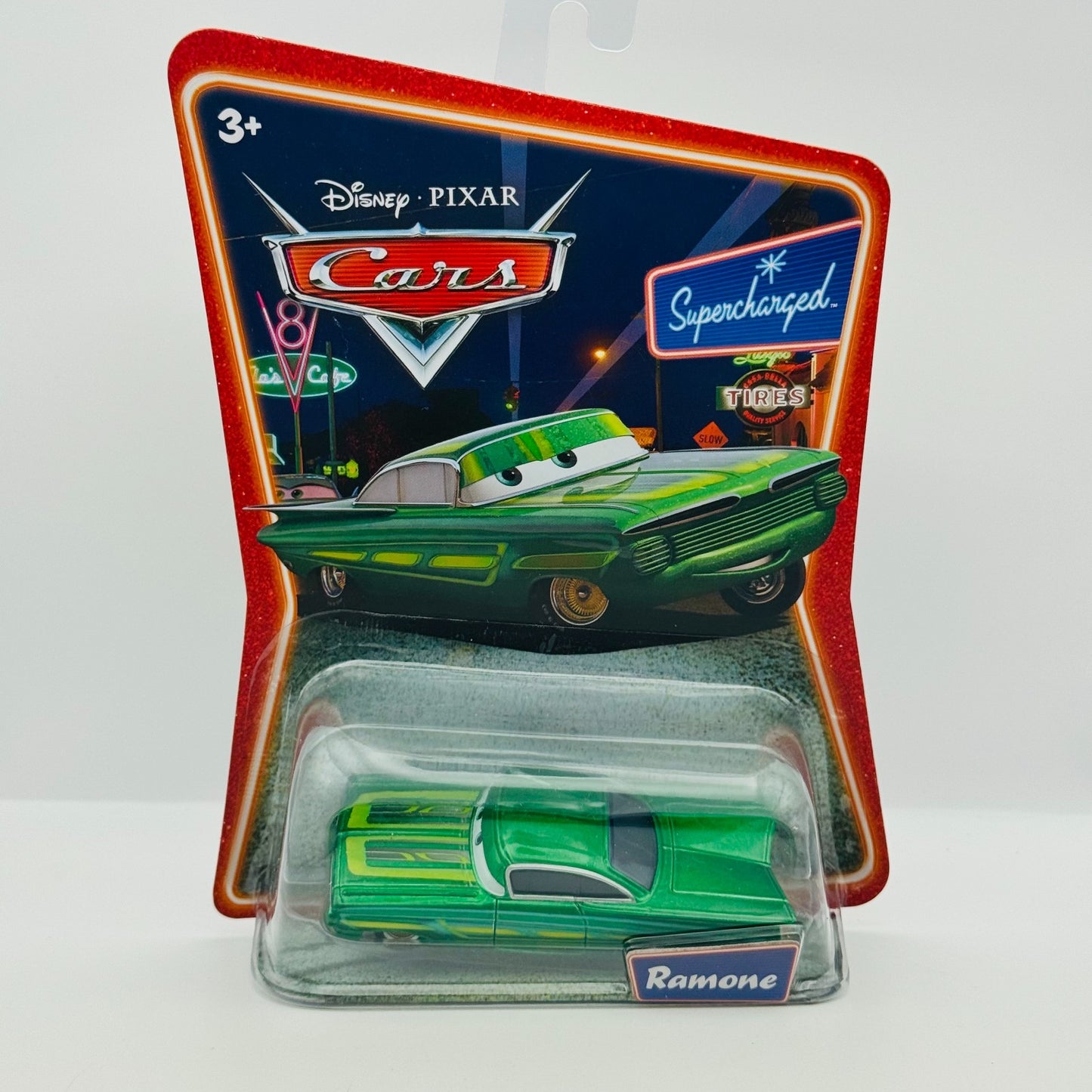 Disney Pixar Cars - GREEN RAMONE Supercharged 2007 - 1:55 Diecast