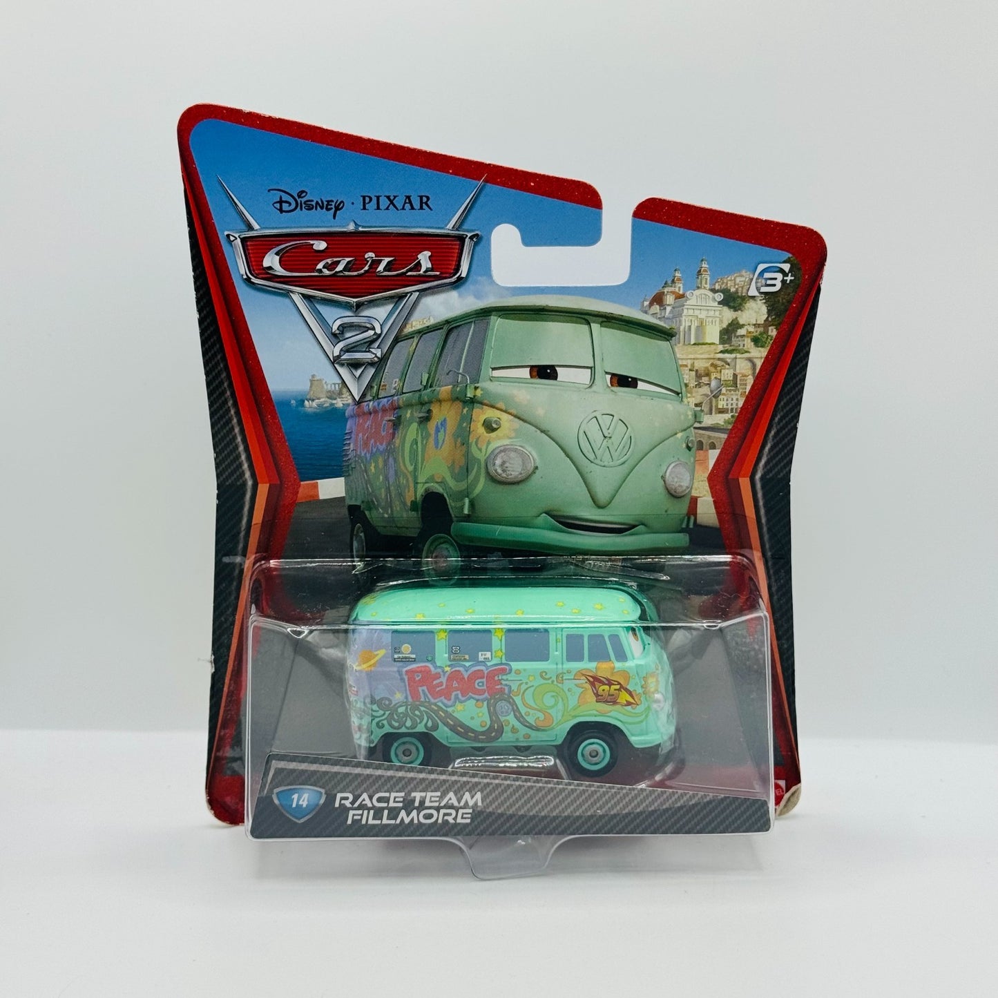 Disney Pixar Cars - RACE TEAM FILLMORE Cars 2 2011 - 1:55 Diecast