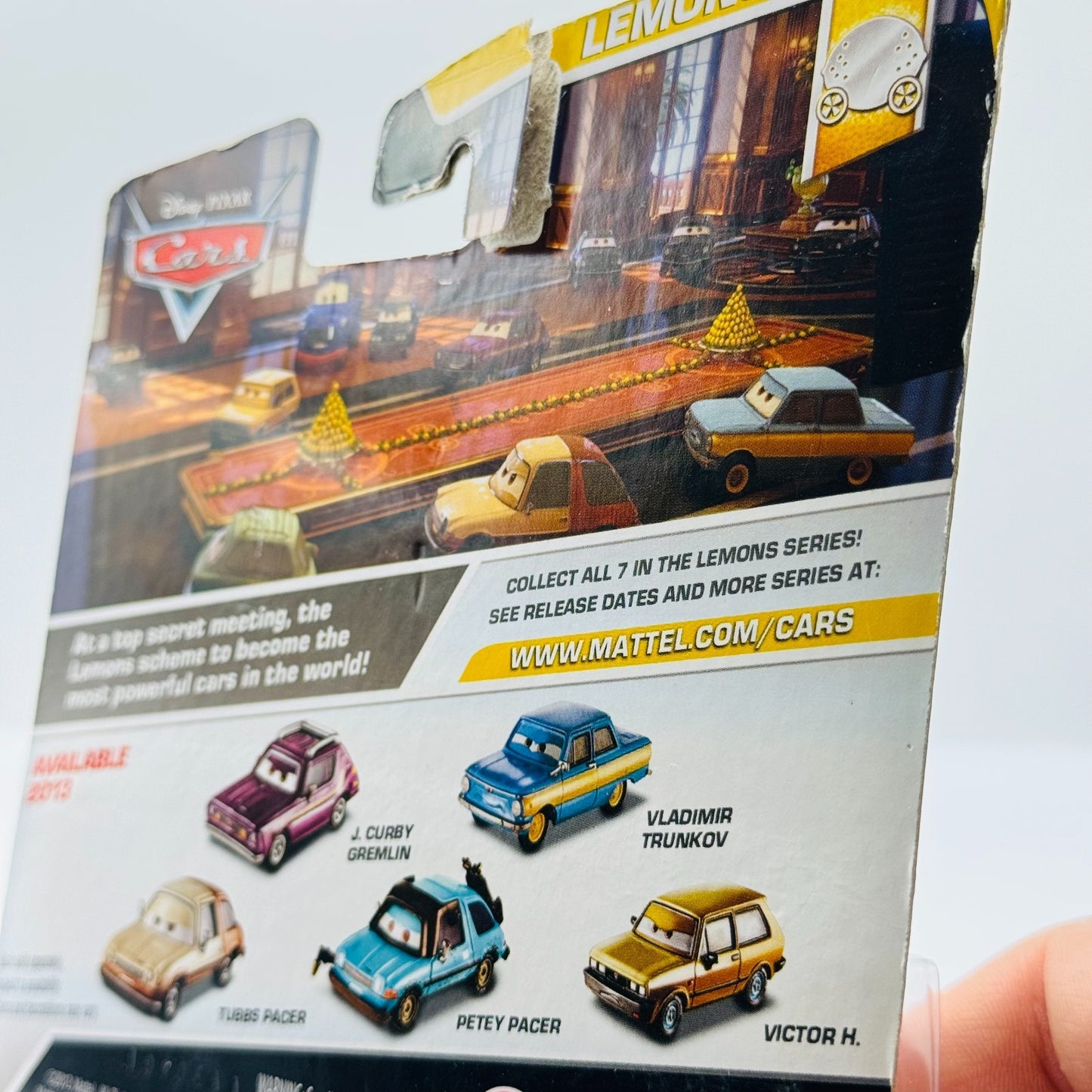 Disney Pixar Cars - TUBBS PACER WITH PAINT SPRAY ERROR Lemons 2013 -1:55 Diecast