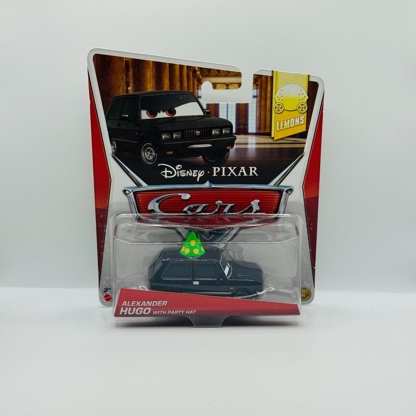 Disney Pixar Cars - ALEXANDER HUGO WITH PARTY HAT Lemons 2014 - 1:55 Diecast