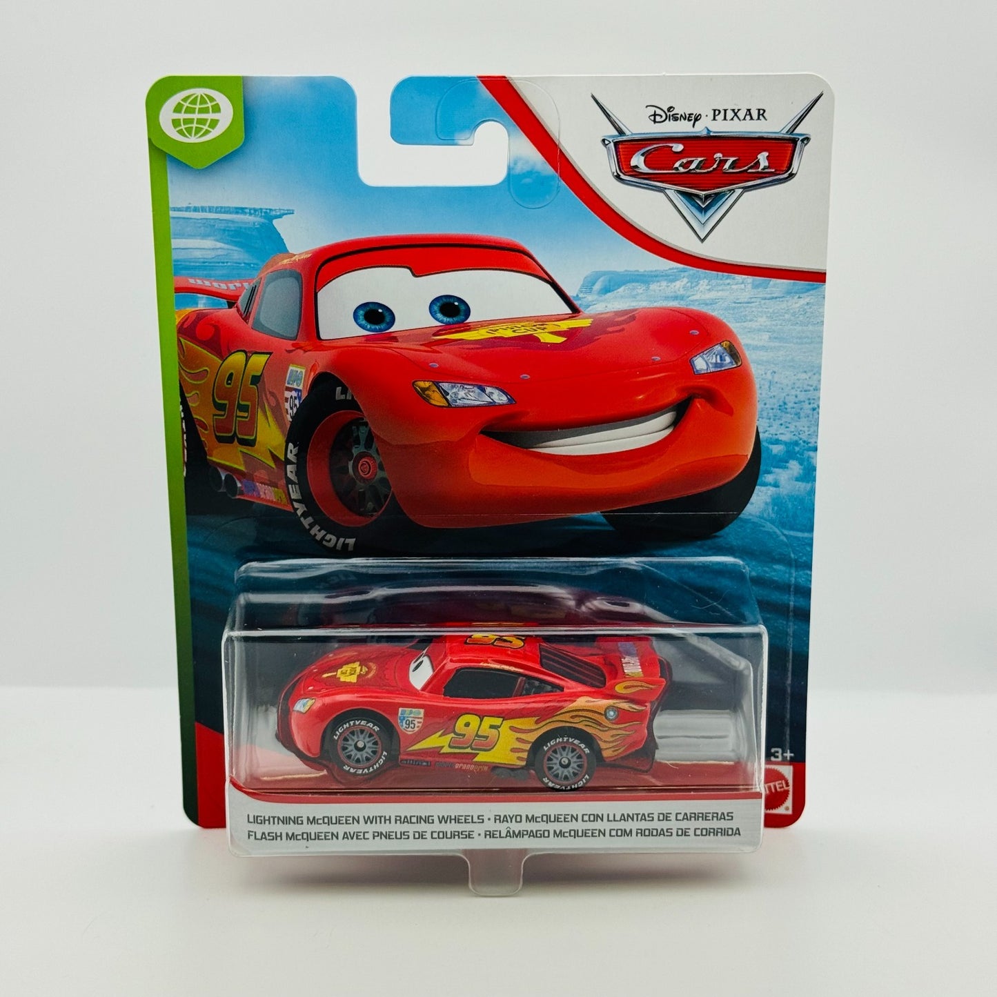 Disney Pixar Cars - WGP MCQUEEN WITH RACING WHEELS 2019 Blue Desert 1:55 Diecast