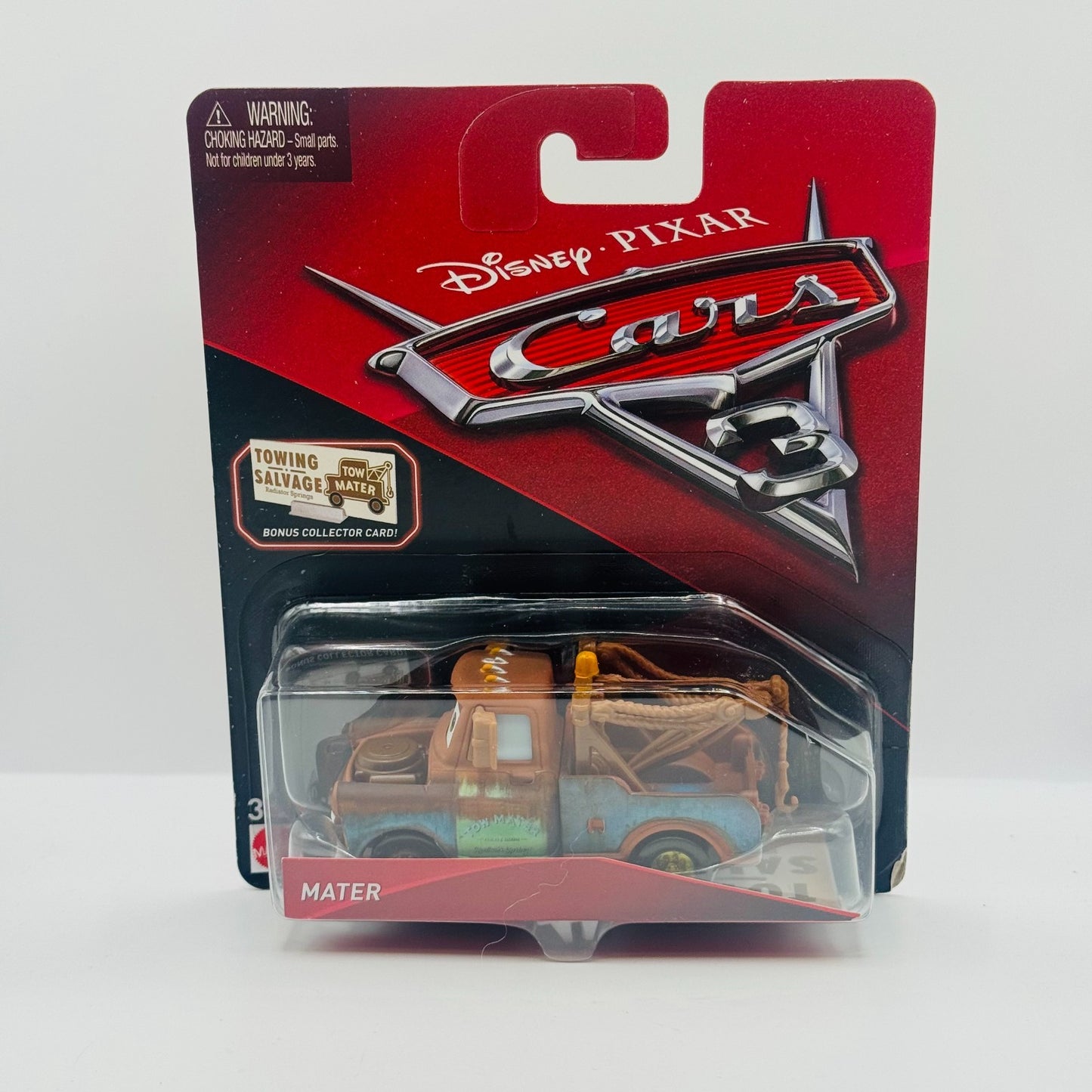 Disney Pixar Cars - MATER WITH COLLECTOR CARD Cars 3 2017 - 1:55 Diecast