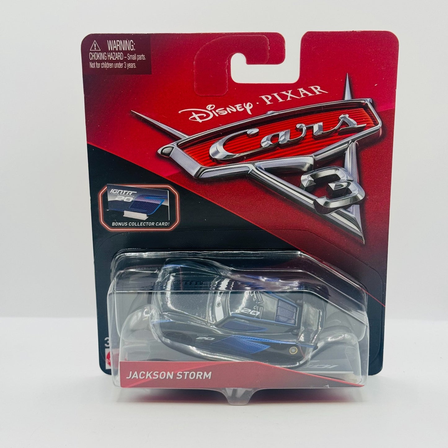 Disney Pixar Cars - JACKSON STORM WITH COLLECTOR CARD Cars 3 2017 - 1:55 Diecast