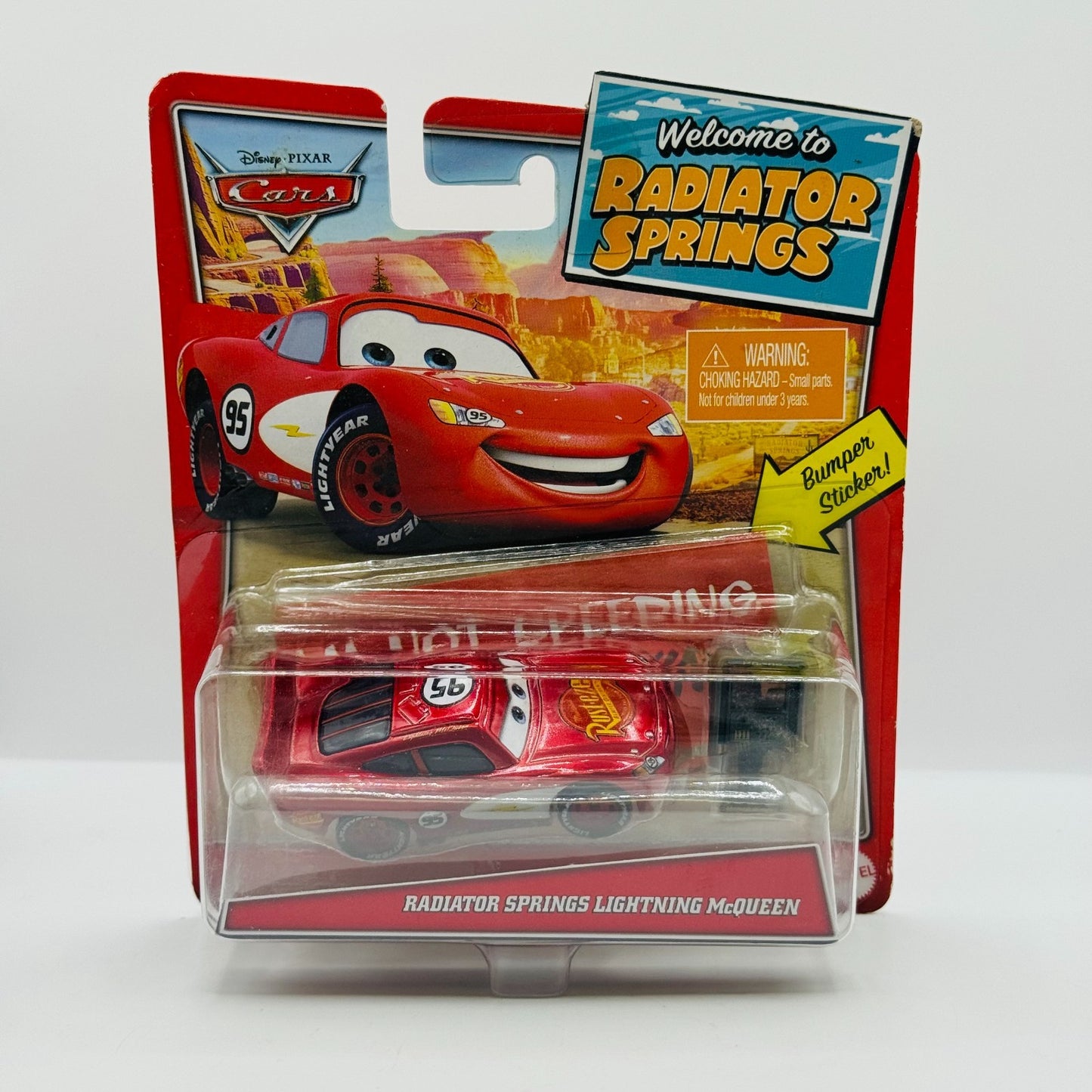 Disney Pixar Cars - WELCOME TO RADIATOR SPRINGS MCQUEEN & TELEPHONE 1:55 Diecast