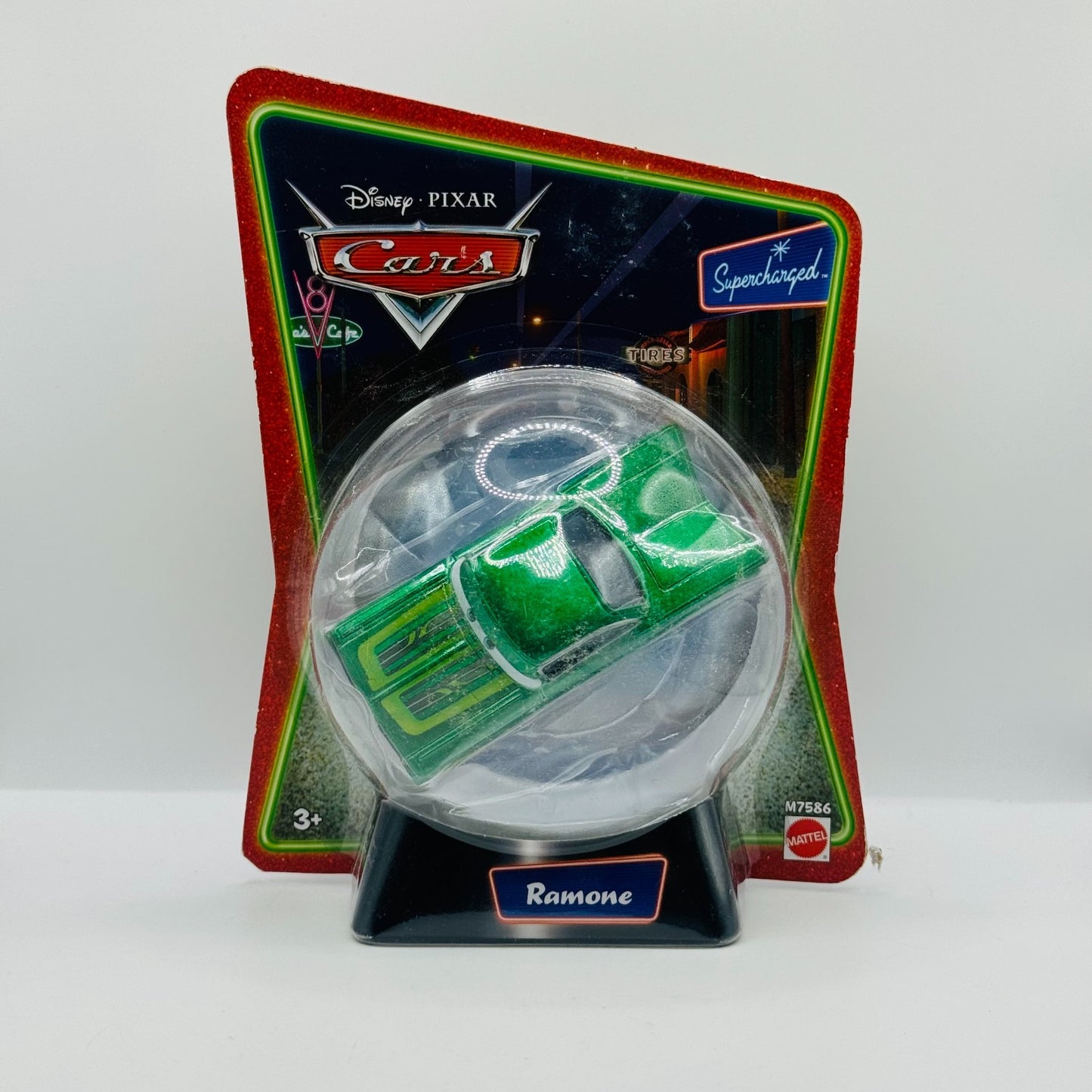 Disney Pixar Cars - GREEN RAMONE Christmas Holiday Supercharged - 1:55 Diecast