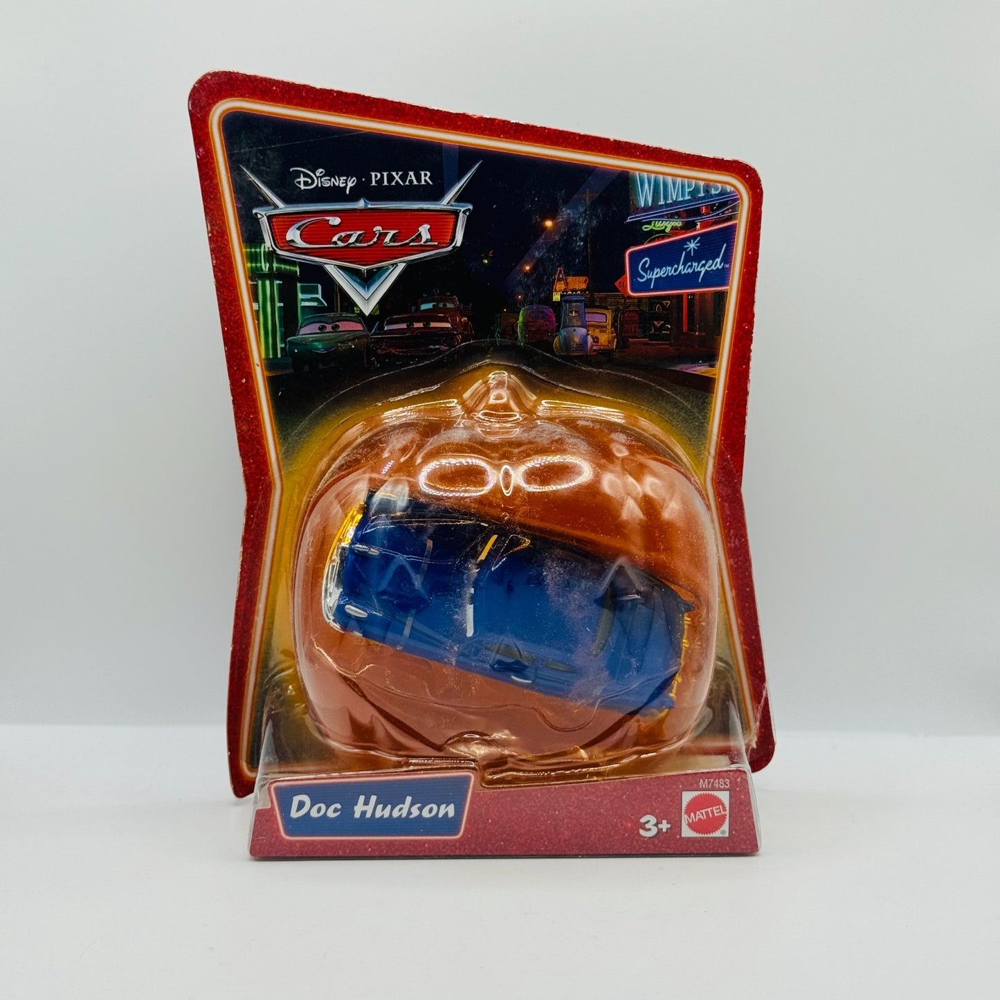Disney Pixar Cars - DOC HUDSON HALLOWEEN PUMPKIN Supercharged - 1:55 Diecast