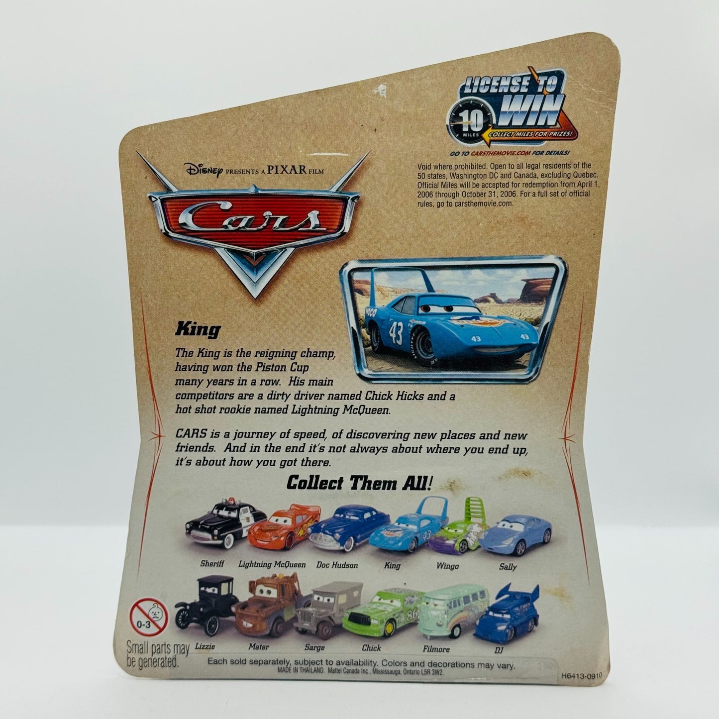 Disney Pixar Cars - THE KING STRIP WEATHERS Desert Series 2006 - 1:55 Diecast