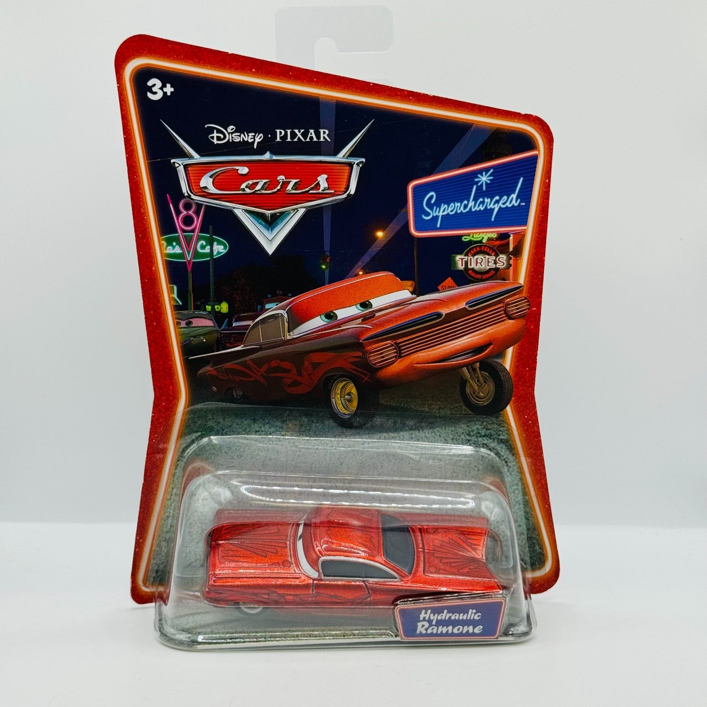 Disney Pixar Cars - RED HYDRAULIC RAMONE Supercharged 2007 - 1:55 Diecast