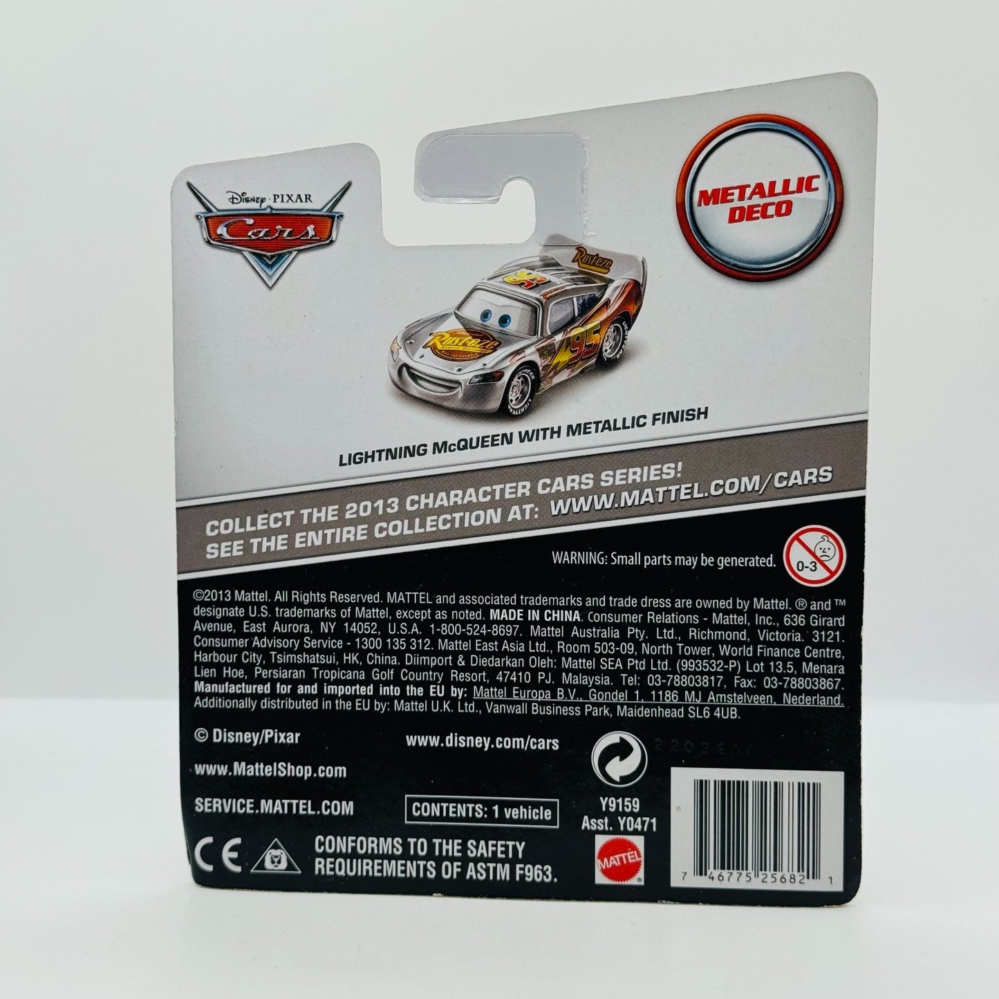 Disney Pixar Cars - SILVER LIGHTNING MCQUEEN WITH METALLIC FINISH - 1:55 Diecast