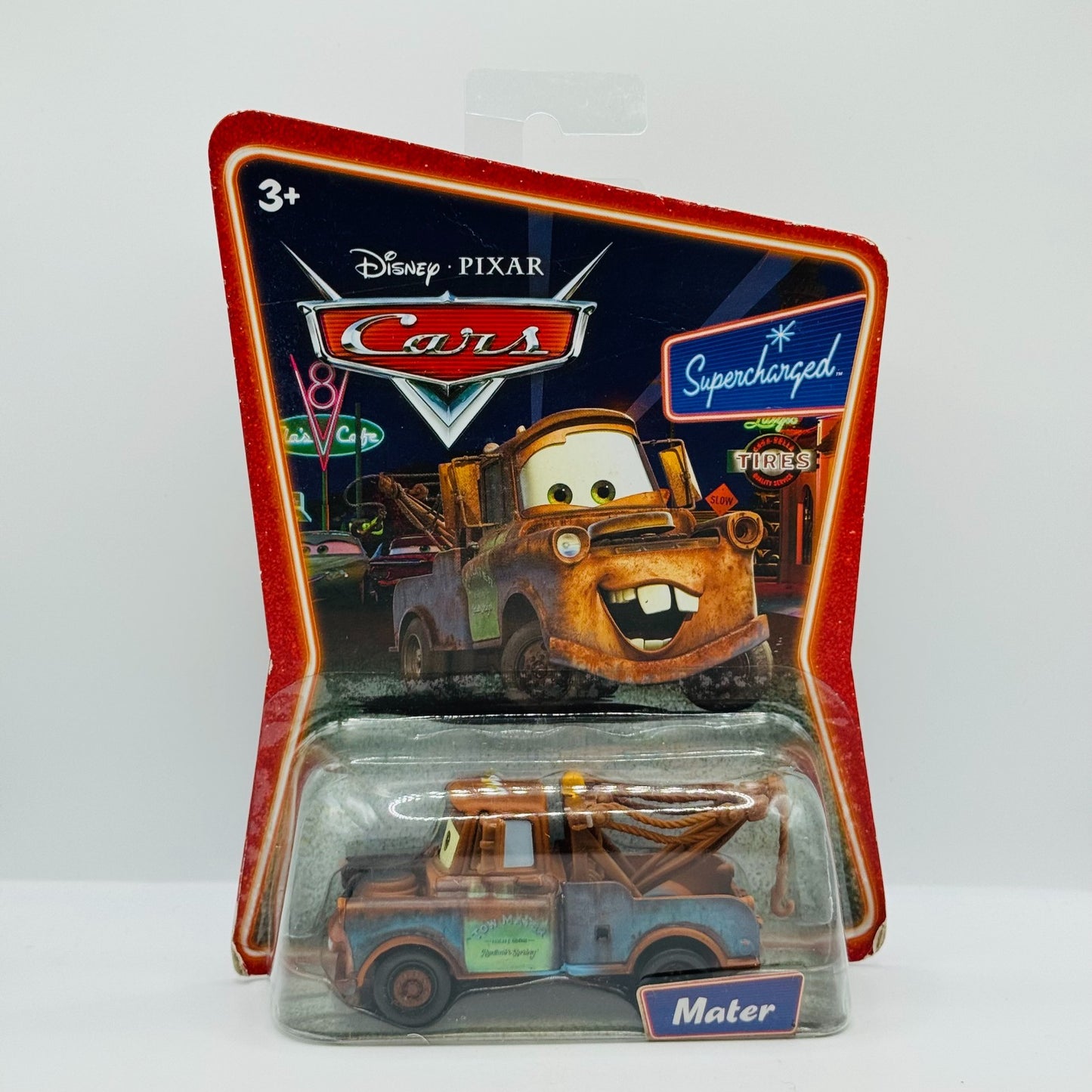 Disney Pixar Cars - TOW MATER Supercharged 2007 - 1:55 Diecast