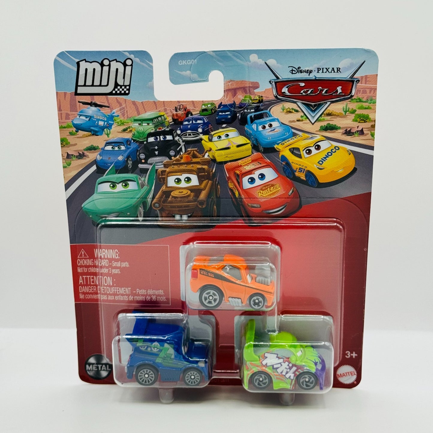 Disney Pixar Cars - Mini Racers SNOT ROD, DJ, WINGO Tuners 3-PK - Diecast