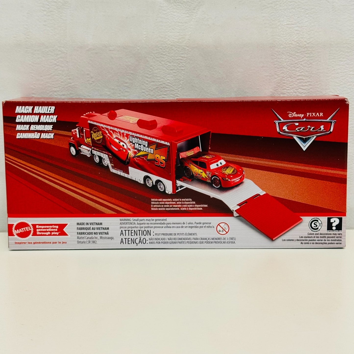 Disney Pixar Cars - CARS 1 MACK HAULER COLLECTION Truck & Trailer - 1:55 Diecast