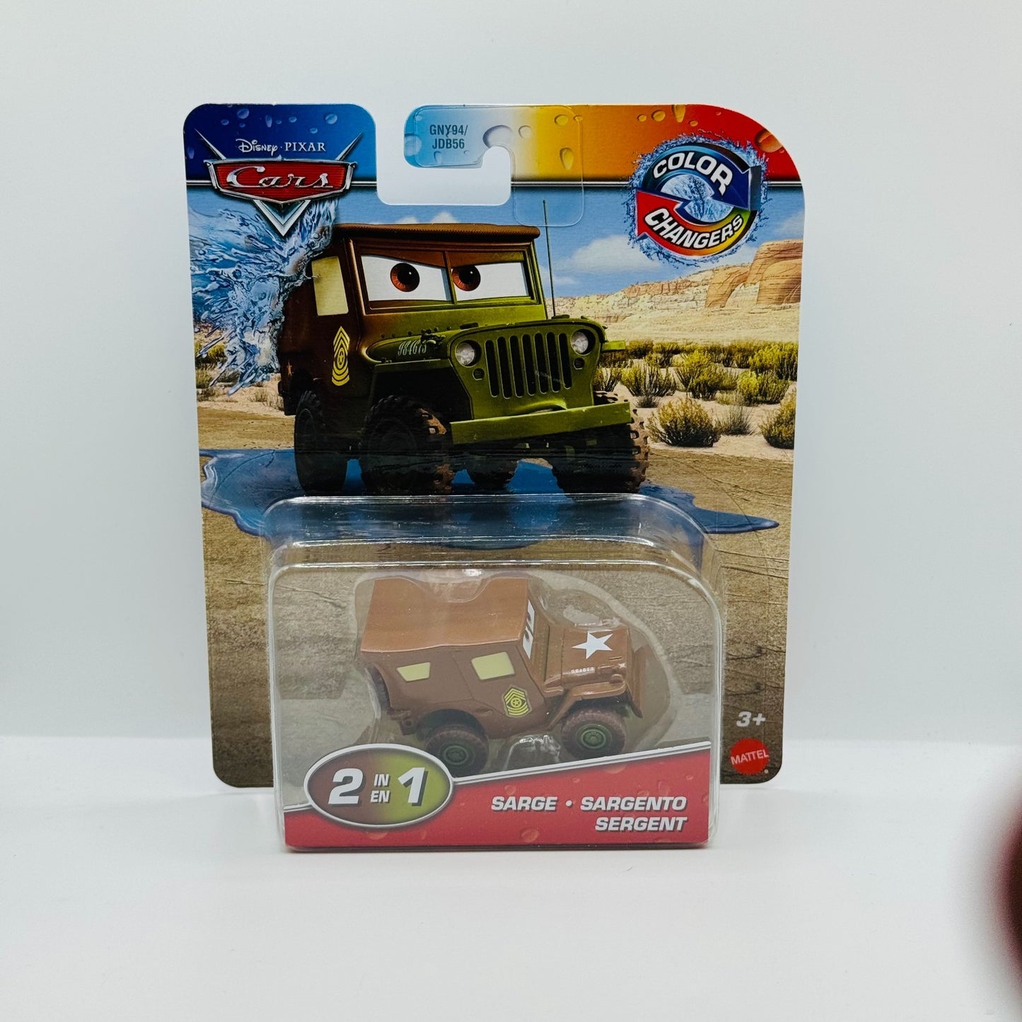 Disney Pixar Cars - COLOR CHANGERS SARGE BROWN/GREEN 2024 - 1:55 Scale