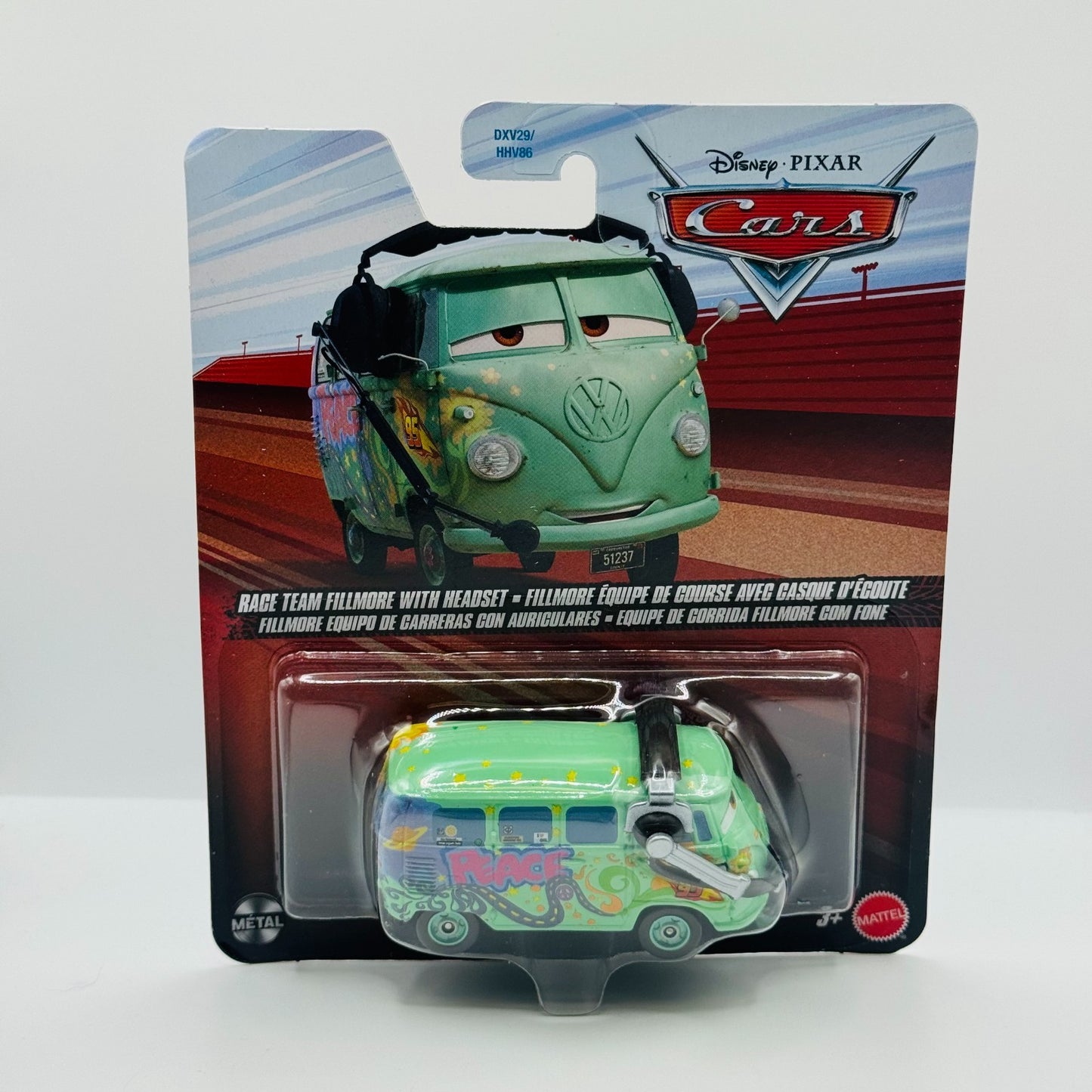 Disney Pixar Cars - RACE TEAM FILLMORE WITH HEADSET Cars 2 2026 - 1:55 Diecast