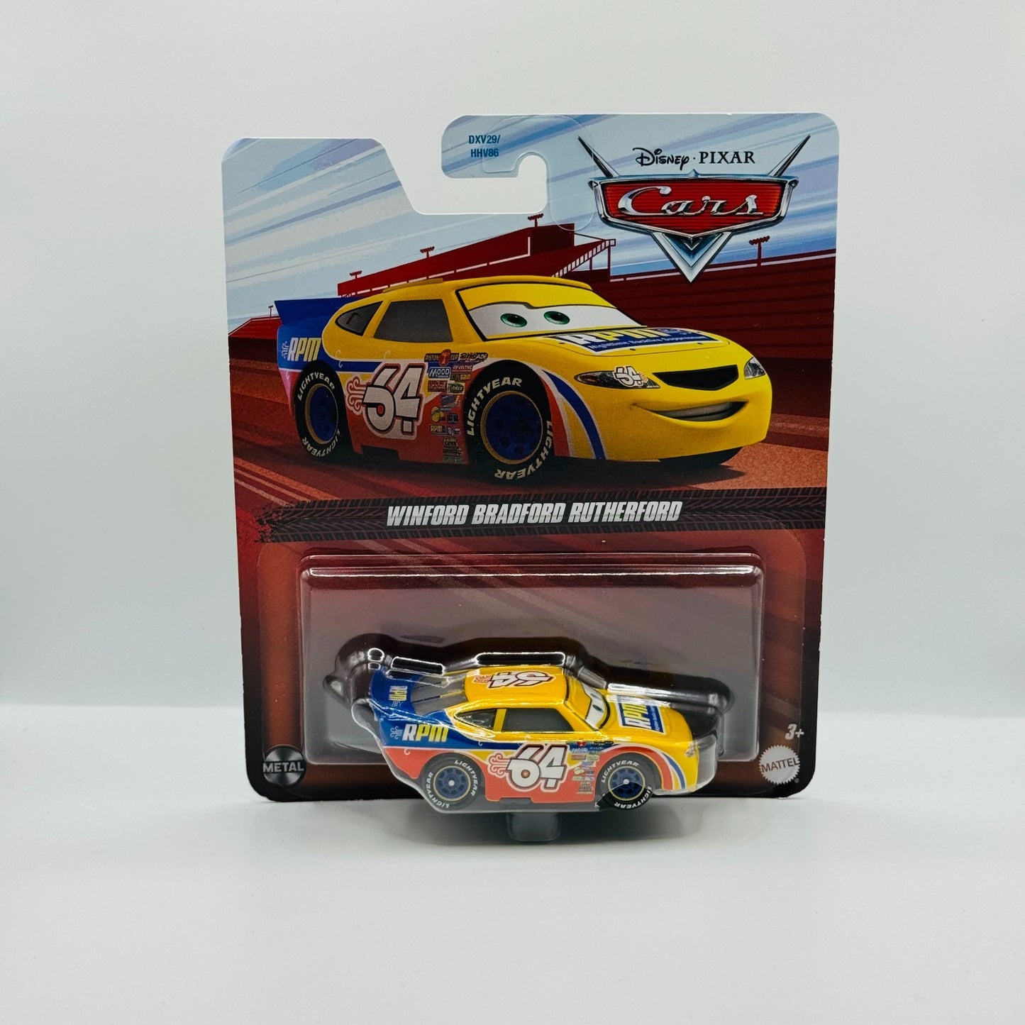 Disney Pixar Cars - RPM WINFORD BRADFORD RUTHERFORD Piston Cup 2024 1:55 Diecast