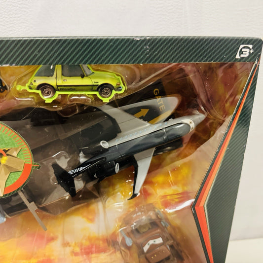 Disney Pixar Cars - AIRPORT BATTLE PLAYSET SIDDELEY ACER LUGGAGE CART 1:55 Scale