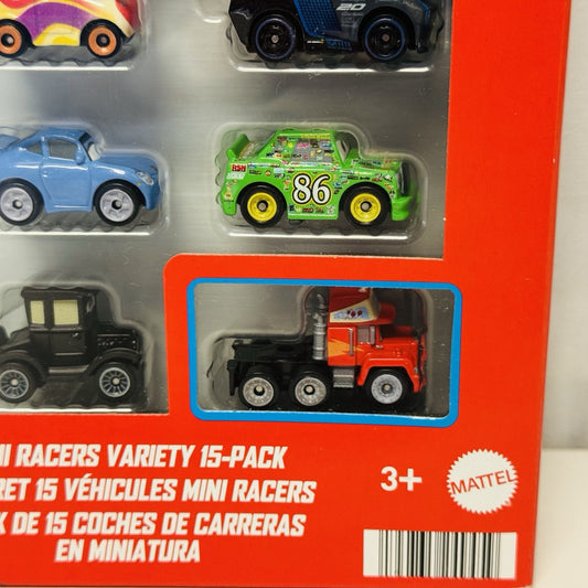 Disney Pixar Cars - Mini Racers 15-PK JOCKO FLOCK MACK LIZZIE FILLMORE - Diecast