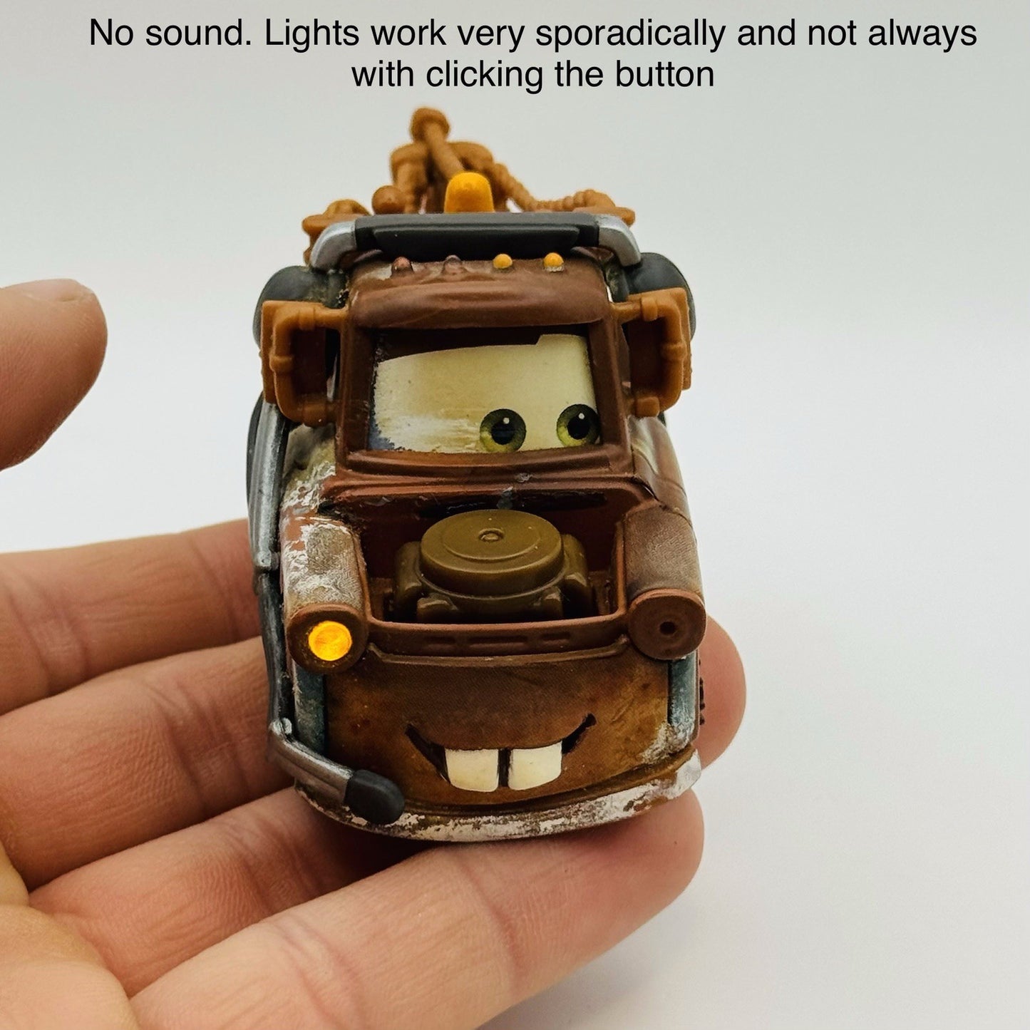 Disney Pixar Cars LIGHTS & SOUNDS MATER HEADSET CANCELLED *No Sound 1:55 Diecast