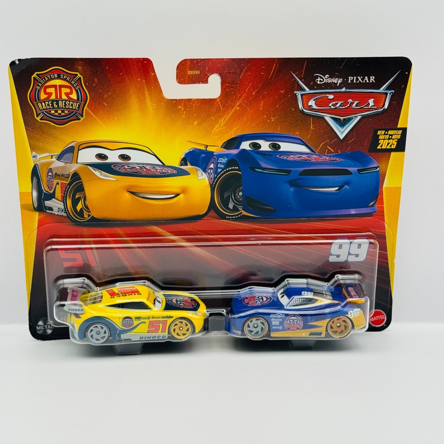 Disney Pixar Cars - RACE & RESCUE CRUZ RAMIREZ & DANNY SWERVEZ - 1:55 Diecast