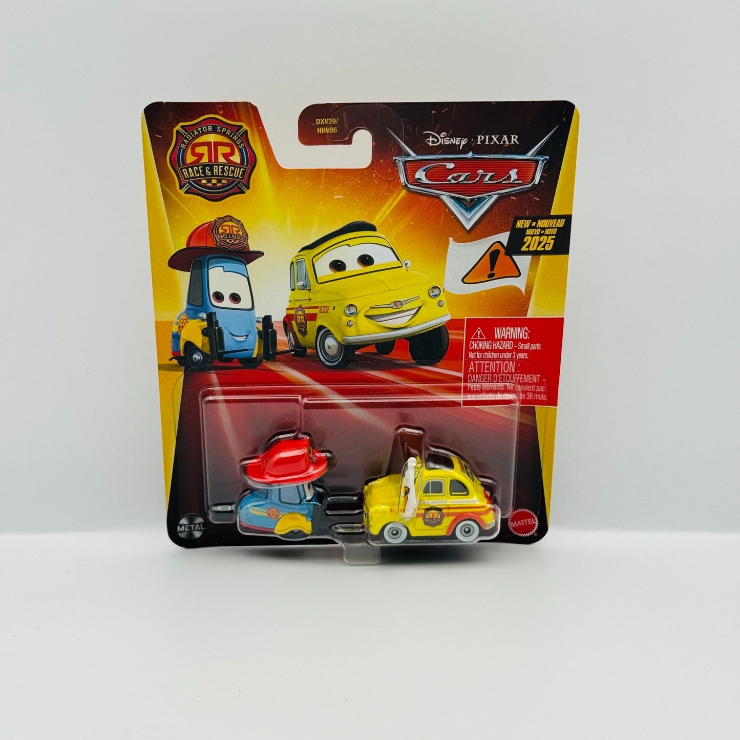 Disney Pixar Cars - RACE & RESCUE FIREFIGHTER GUIDO & LUIGI - 1:55 Diecast