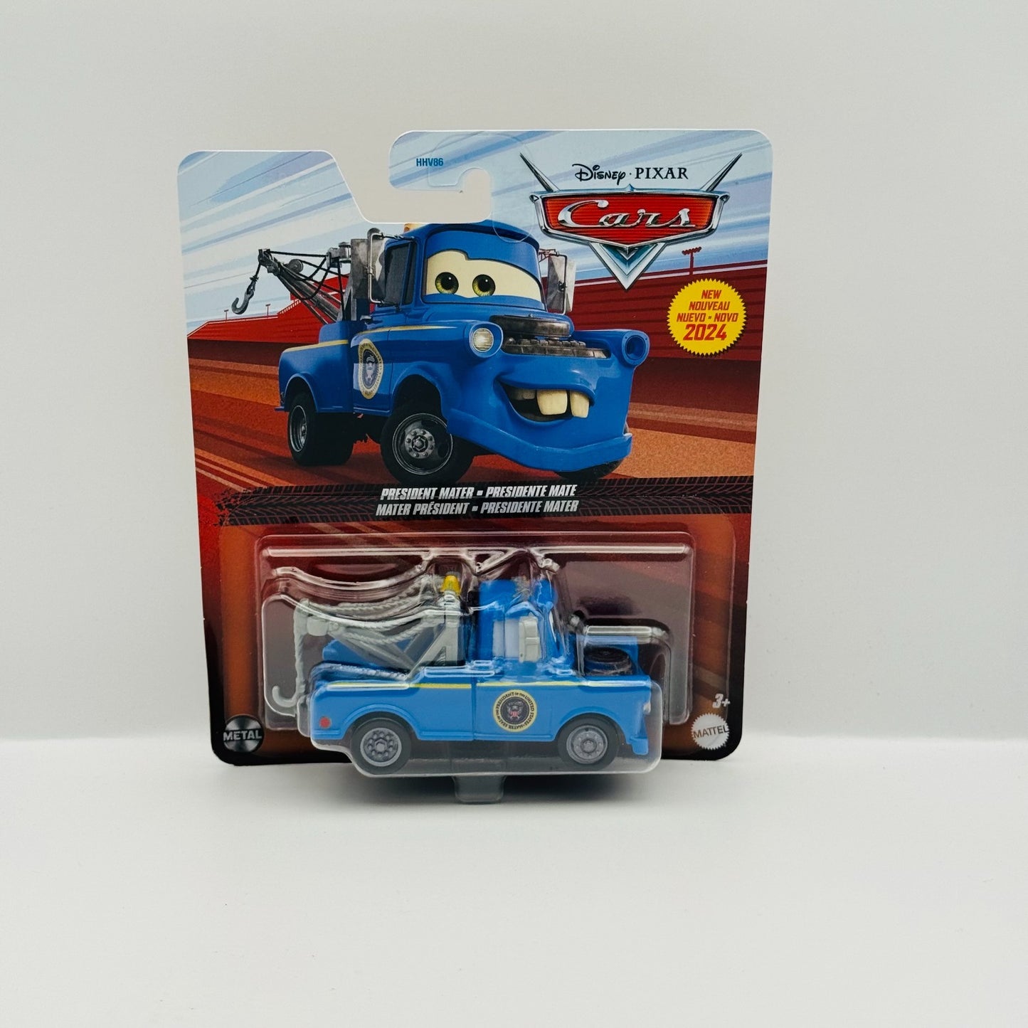 Disney Pixar Cars - PRESIDENT MATER On The Road 2024 - 1:55 Diecast