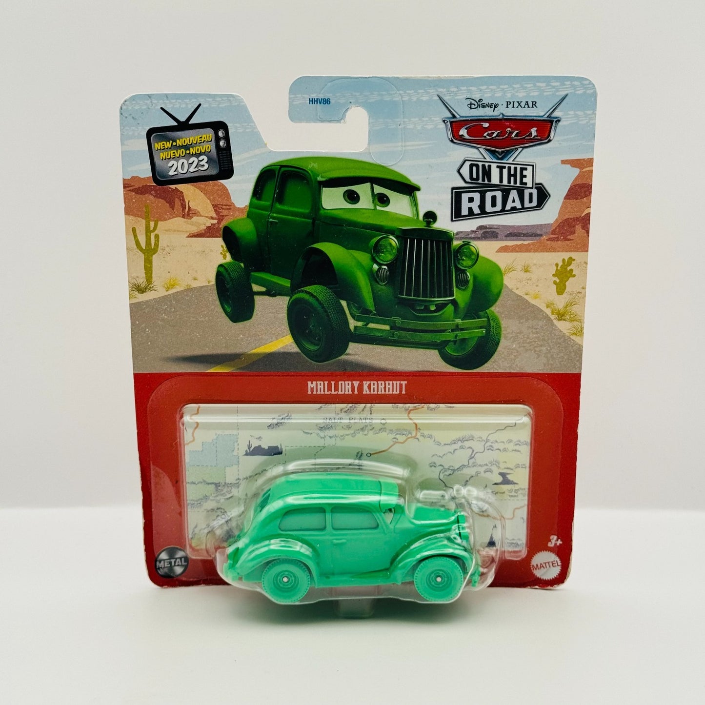 Disney Pixar Cars - MALLORY KARRHUT GHOST On The Road 2023 - 1:55 Diecast
