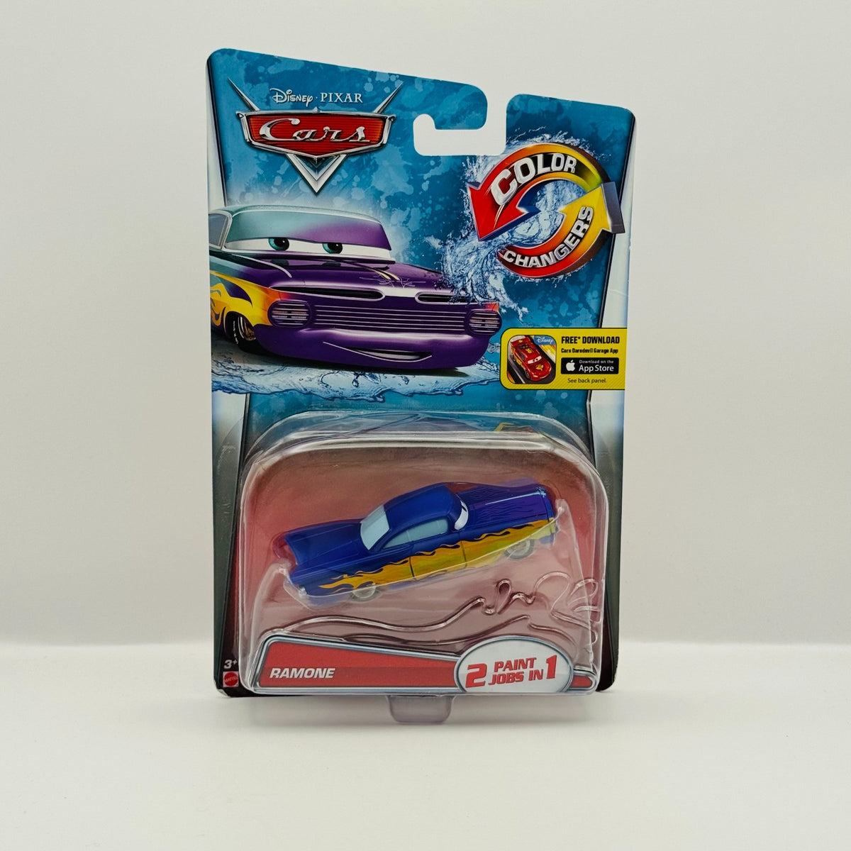 Disney Pixar Cars - COLOR CHANGERS RAMONE PURPLE/BLUE 2015 - 1:55 Scale