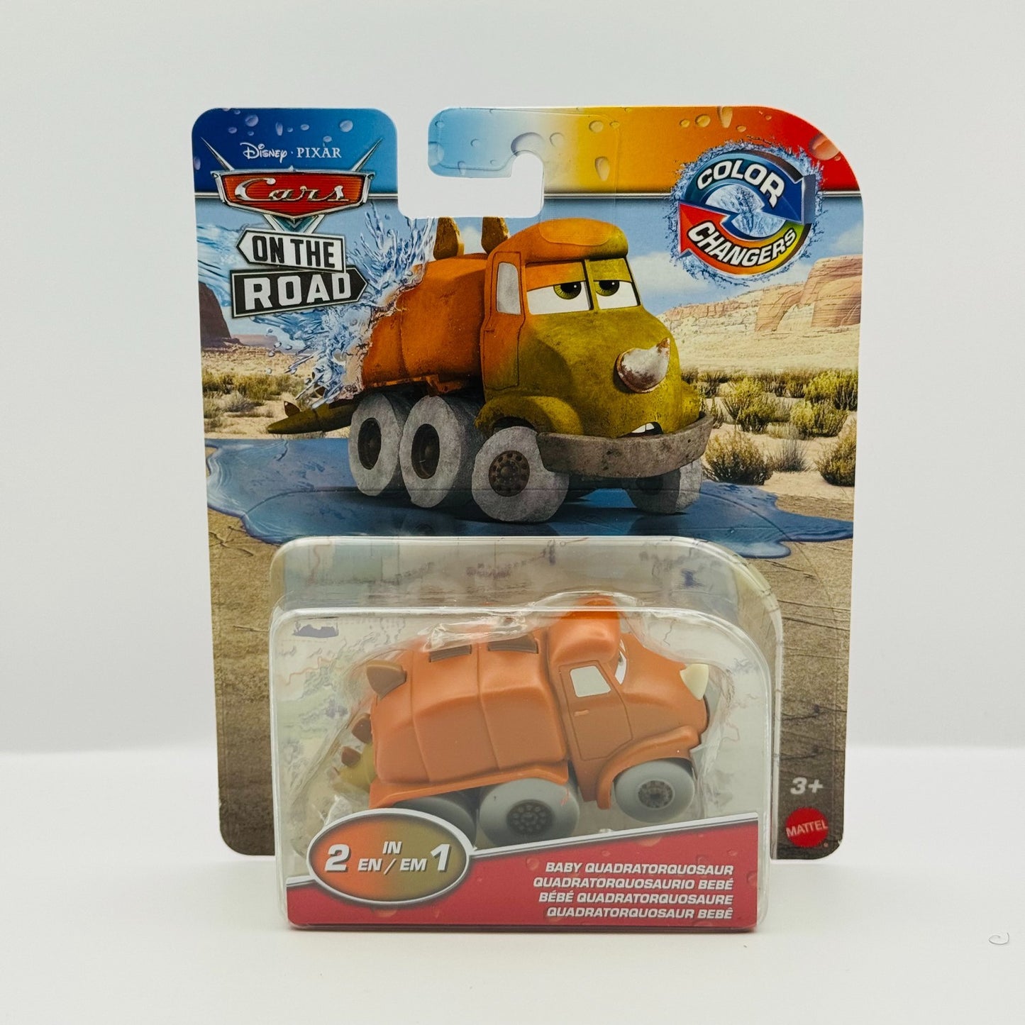 Disney Pixar Cars - COLOR CHANGERS BABY QUADRATORQUOSAUR Dino - 1:55 Scale
