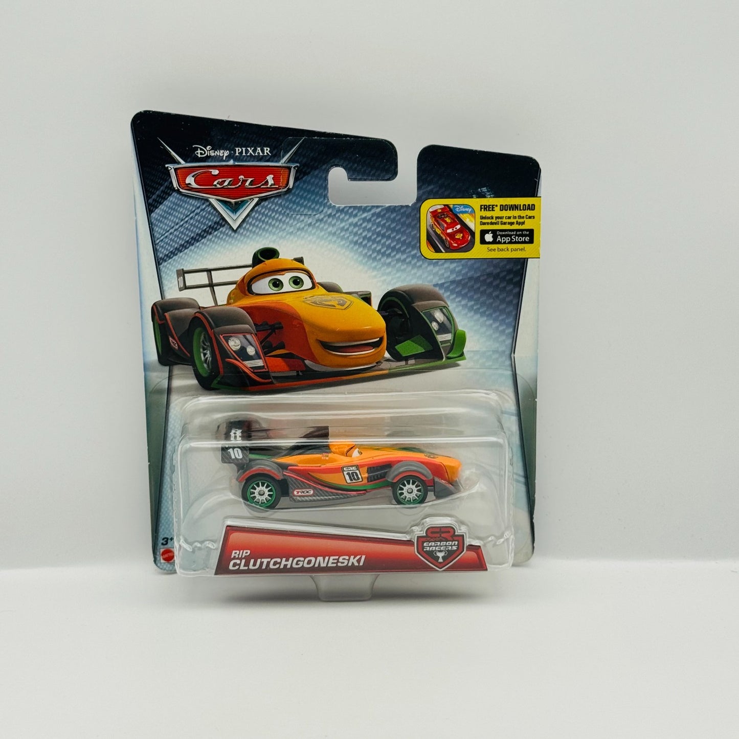Disney Pixar Cars - CARBON RACERS RIP CLUTCHGONESKI 2016 - 1:55 Diecast
