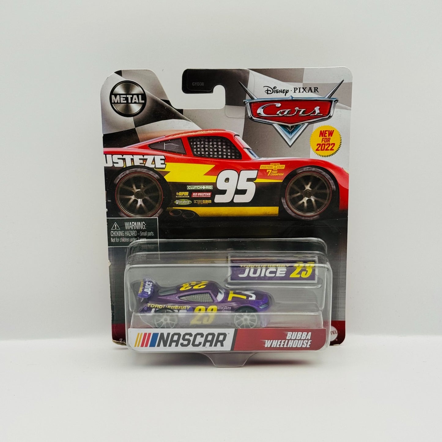 Disney Pixar Cars - NASCAR BUBBA WHEELHOUSE TORQUEBERRY JUICE 2022 -1:55 Diecast
